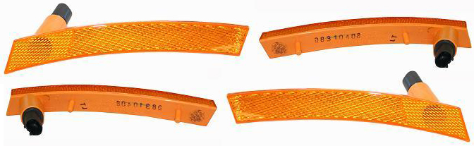 AM COOPER 02-08 FRONT SIDE MARKER LAMP RH AND LH Assembly SKU SET M104501 Partslink MC2551101 MC2550101 OEM 63147165870-63147165869