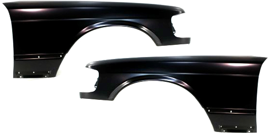 AM S CLASS 81-91 FRONT FENDER RH AND LH Primed 126 Chassis SKU SET M110 Partslink MB1241106 MB1240105 OEM 1268812401-1268812301