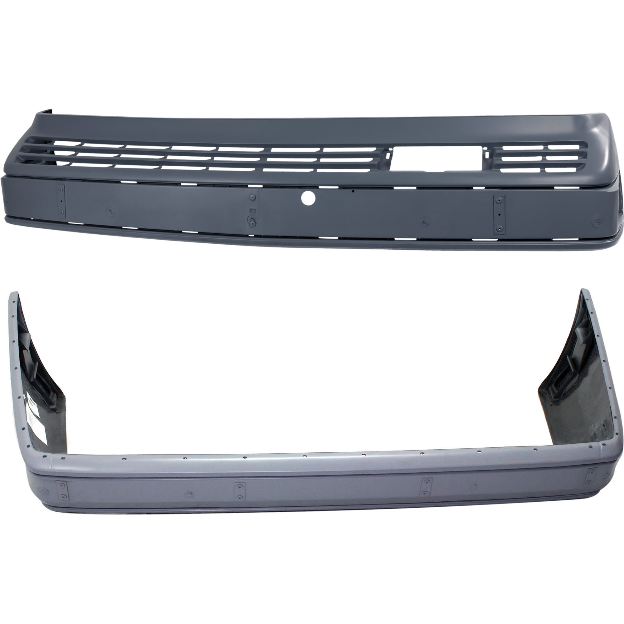 AM E CLASS 90-95 FRONT AND REAR BUMPER COVER 124 Chassis w o license plate provision and parking aid sensor holes SKU SET M213