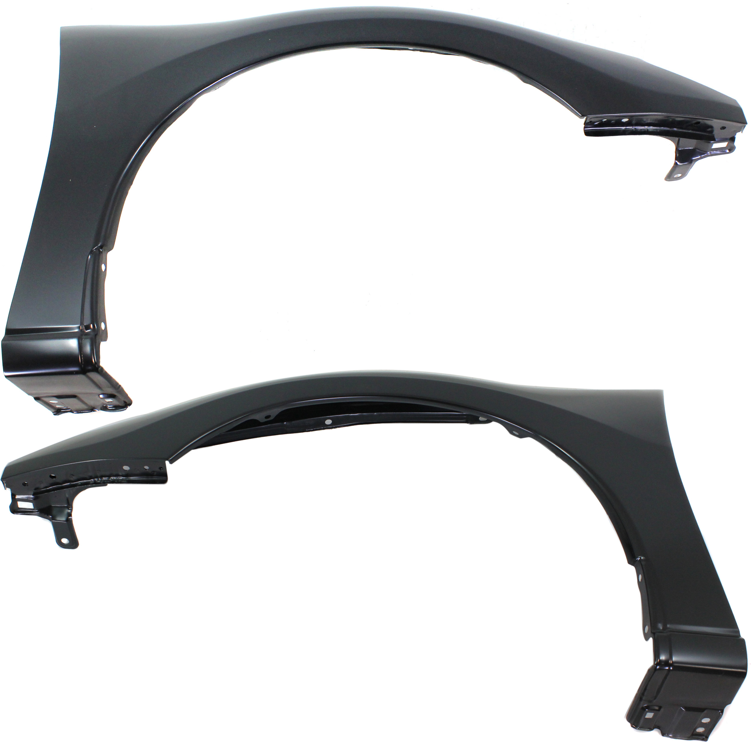 AM ECLIPSE 00-05 FRONT FENDER RH AND LH Primed GS RS Models w o Molding Hole SKU SET M220101 Partslink MI1241141 MI1240141 OEM MR392630 MR392629