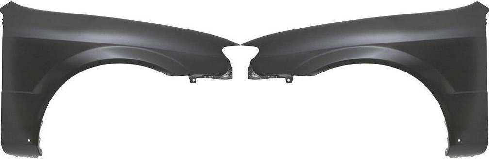 AM PROTEGE5-02-03 FRONT FENDER RH AND LH Primed Hatchback w o Signal Light Hole SKU SET M220129 Partslink MA1241151 MA1240151 OEM BN5V52111 BN5V52211