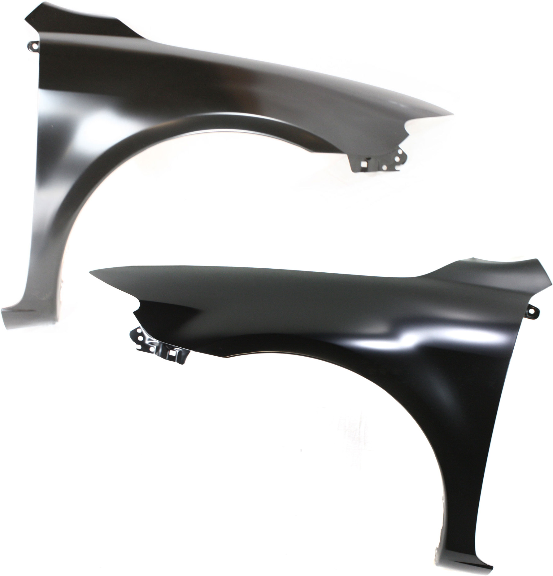 AM MAZDA 6-03-08 FRONT FENDER RH AND LH Primed w o Turbo w o Spoiler w o Signal Lamp and Molding Hole SKU SET M220147 Partslink MA1241147 MA1240147 OEM GK2A52111B GK2A52211B