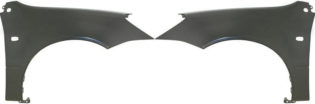 AM LANCER 04-07 FRONT FENDER RH AND LH Primed ES LS SE Models Sedan Wagon w o ABS Brakes SKU SET M220151 Partslink MI1241160 MI1240159 OEM MN150624 MN150623