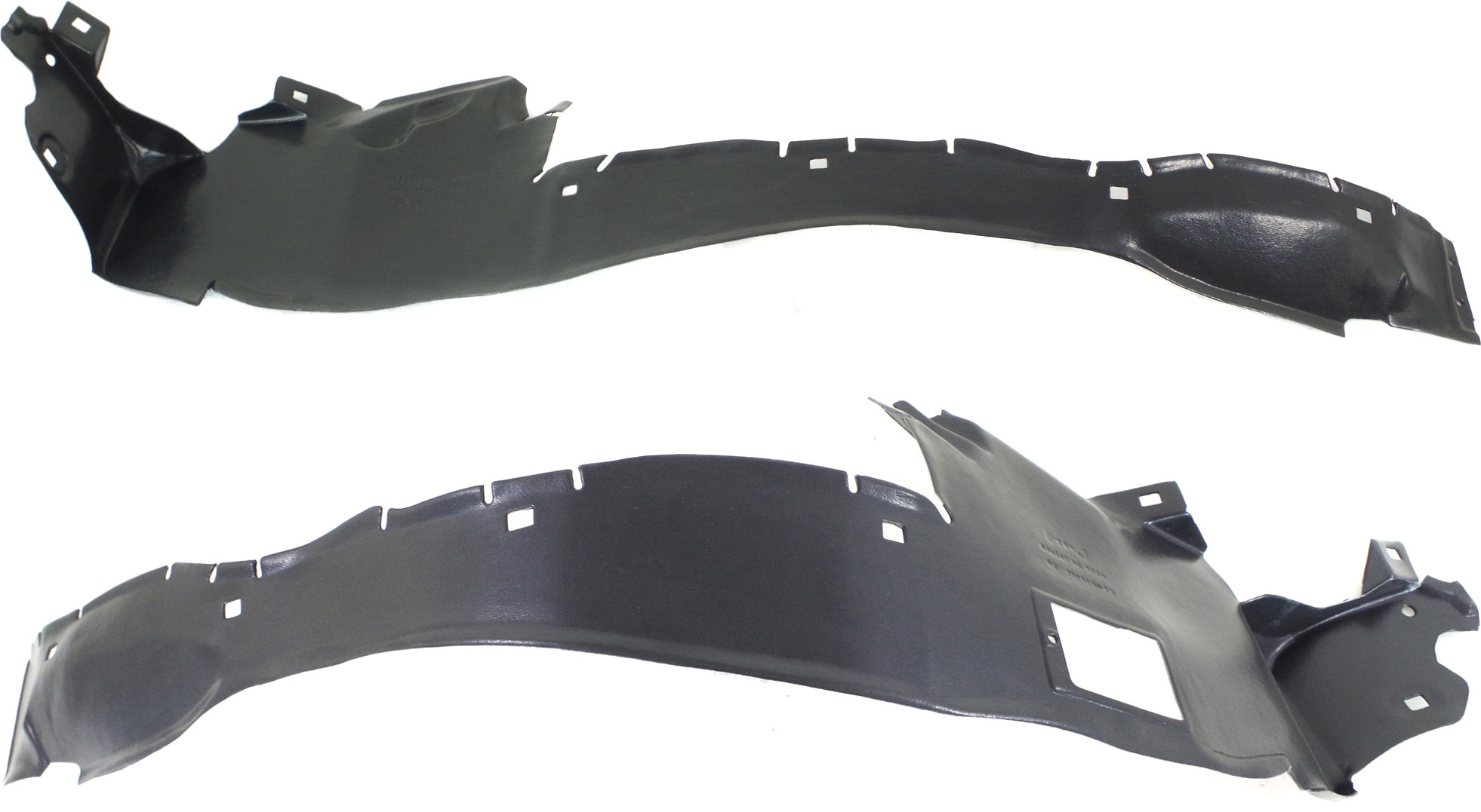 AM C CLASS 94-00 FRONT FENDER LINER RH AND LH Rear Section 202 Chassis SKU SET M222121 Partslink MB1249102 MB1248102 OEM 2026900230-2026900130