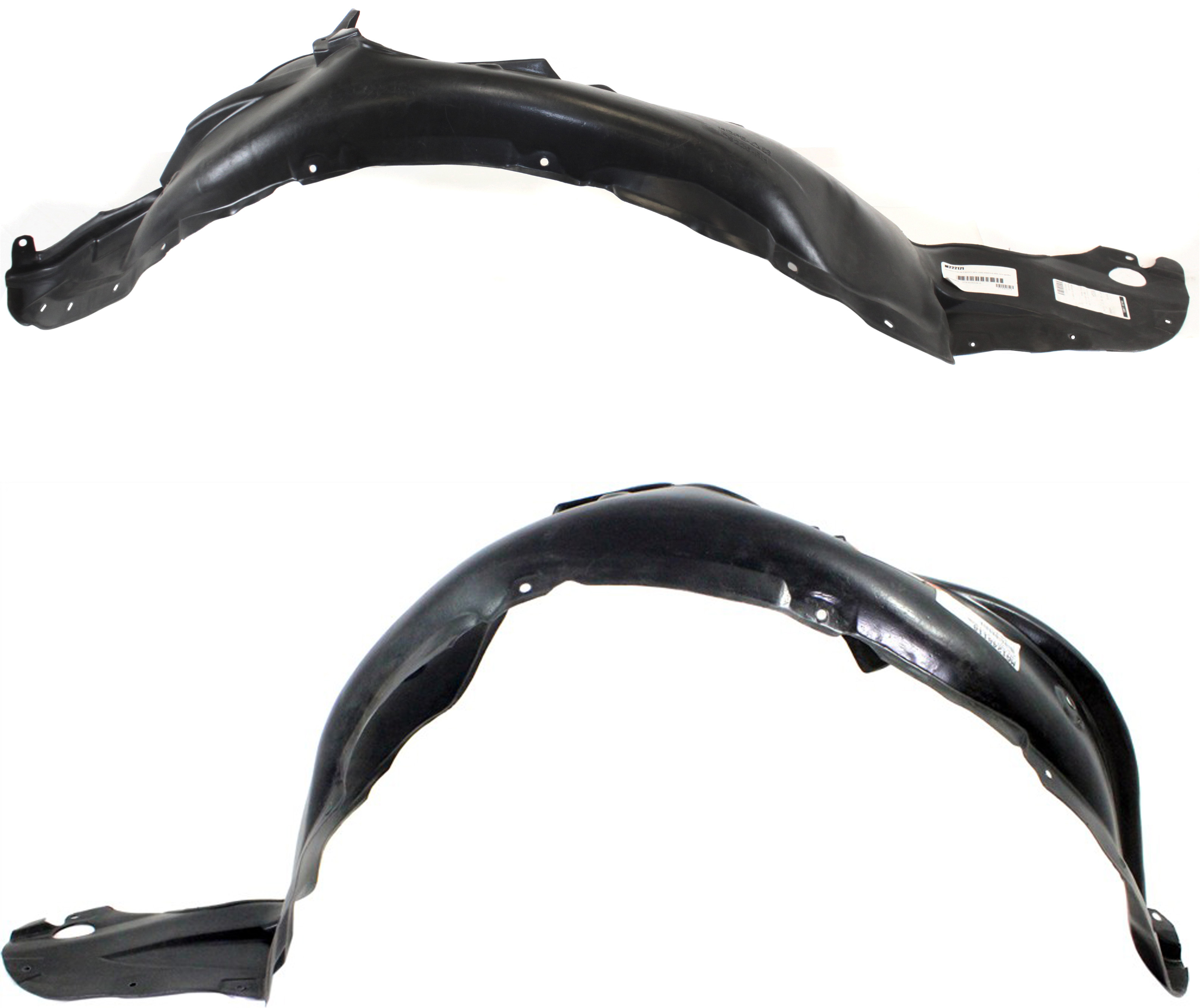 AM MAZDA 6-03-04 FRONT FENDER LINER RH AND LH SKU SET M222171 Partslink MA1249118 MA1248118 OEM GK2A56130K GK2A56140J