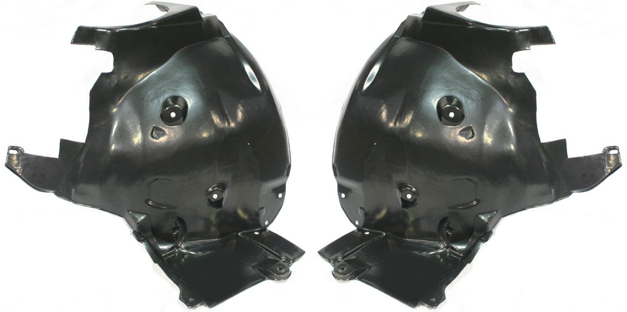 AM C CLASS 01-07 FRONT FENDER LINER RH AND LH Rear Section Sedan Wagon SKU SET M222187 Partslink MB1249108 MB1248108 OEM 2038841222-2038841122