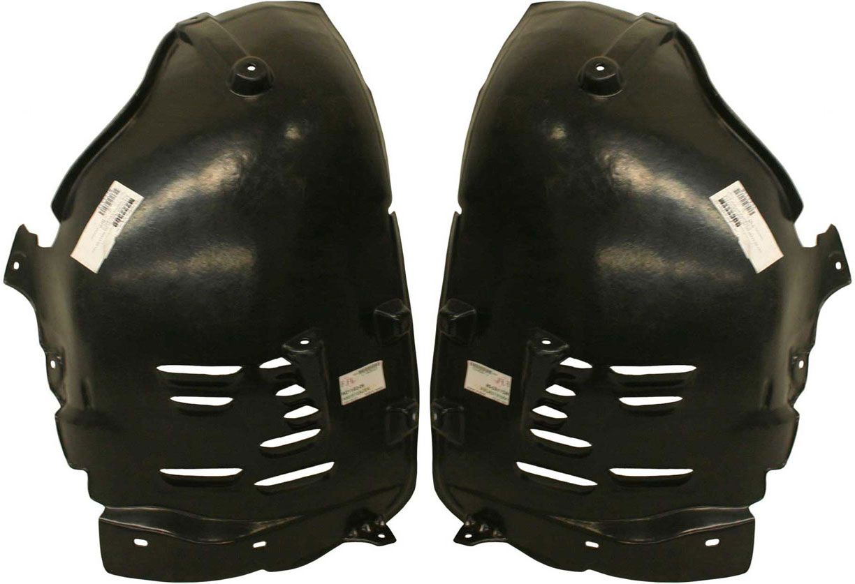 AM E CLASS 03-09 FRONT FENDER LINER RH AND LH Front Section Sedan Wagon SKU SET M222309 Partslink MB1251100 MB1250100 OEM 2116980230-2116980130