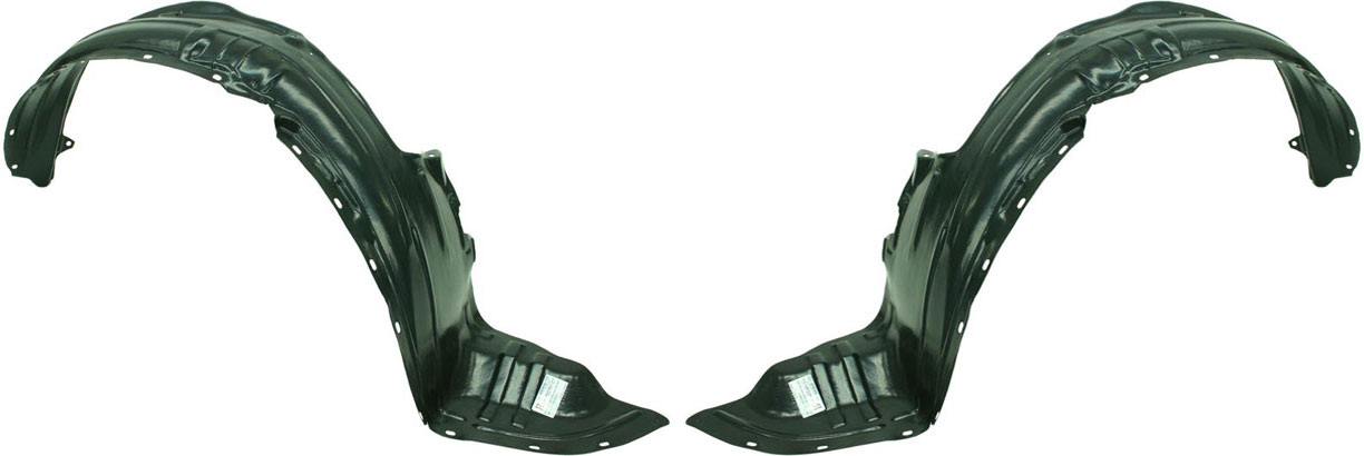 AM MPV 04-06 FRONT FENDER LINER RH AND LH w Rocker Moldings SKU SET M222321 Partslink MA1250104 MA1251104 OEM LE4656130A LE4656140A