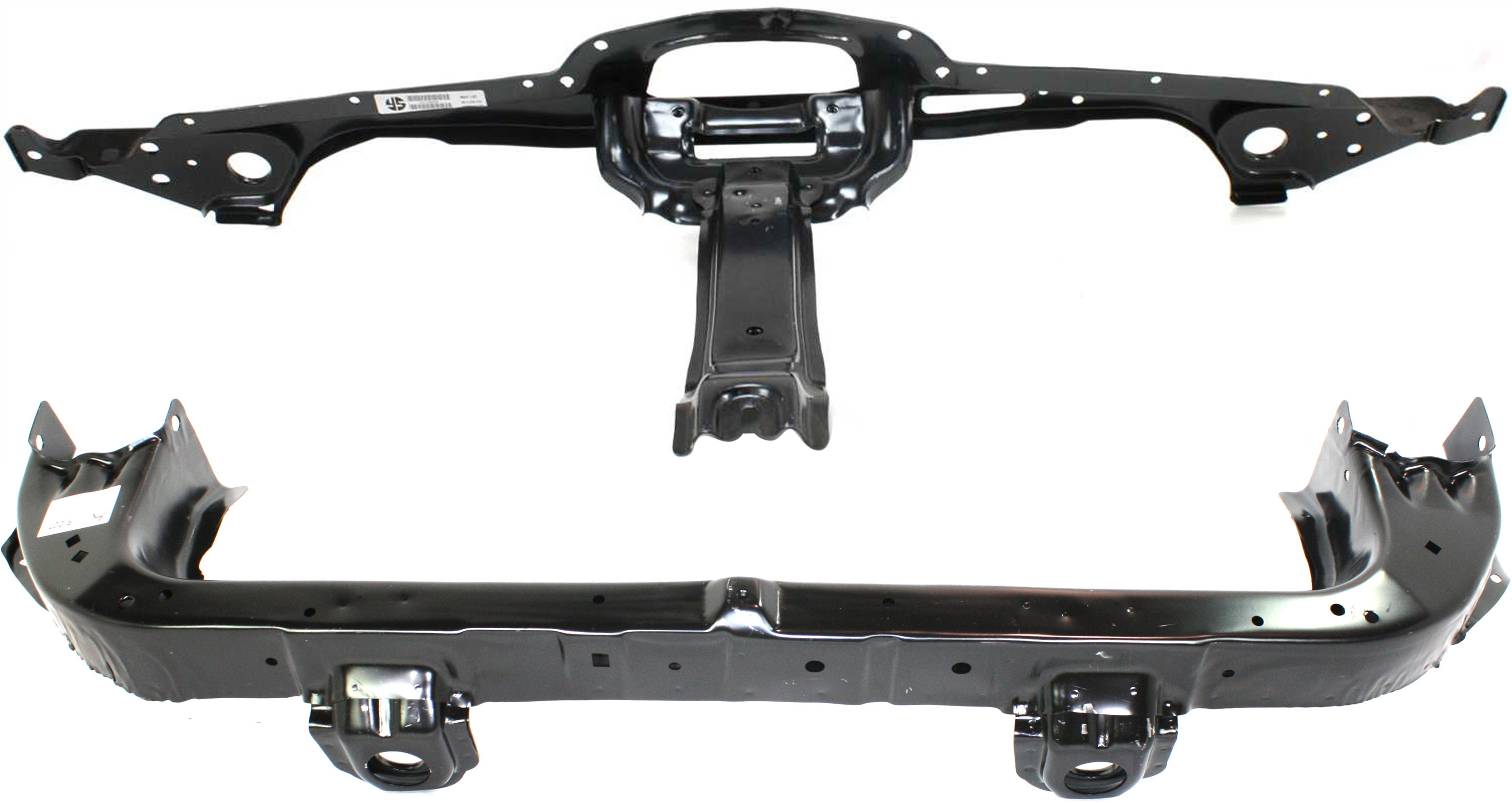 AM GALANT 04-12 RADIATOR SUPPORT Set of 2 Upper and Lower Tie Bar SKU SET M250303-2 Partslink MI1225134 MI1225141 OEM 5256A382-5256A025