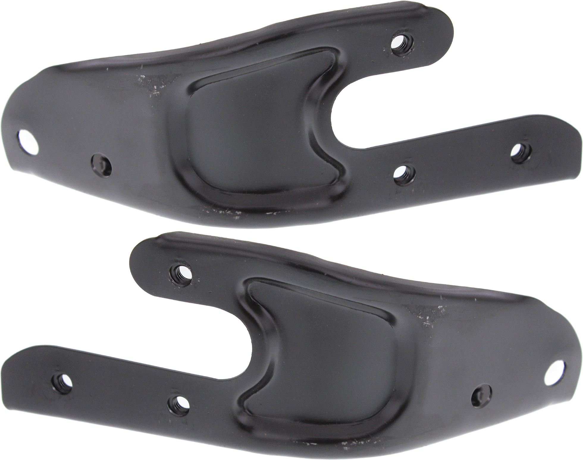 AM CLK CLASS 03-09 RADIATOR SUPPORT RH AND LH Lower Headlamp Black Steel SKU SET M250519 Partslink MB1222100 MB1222101 OEM 2096200634-2096200534