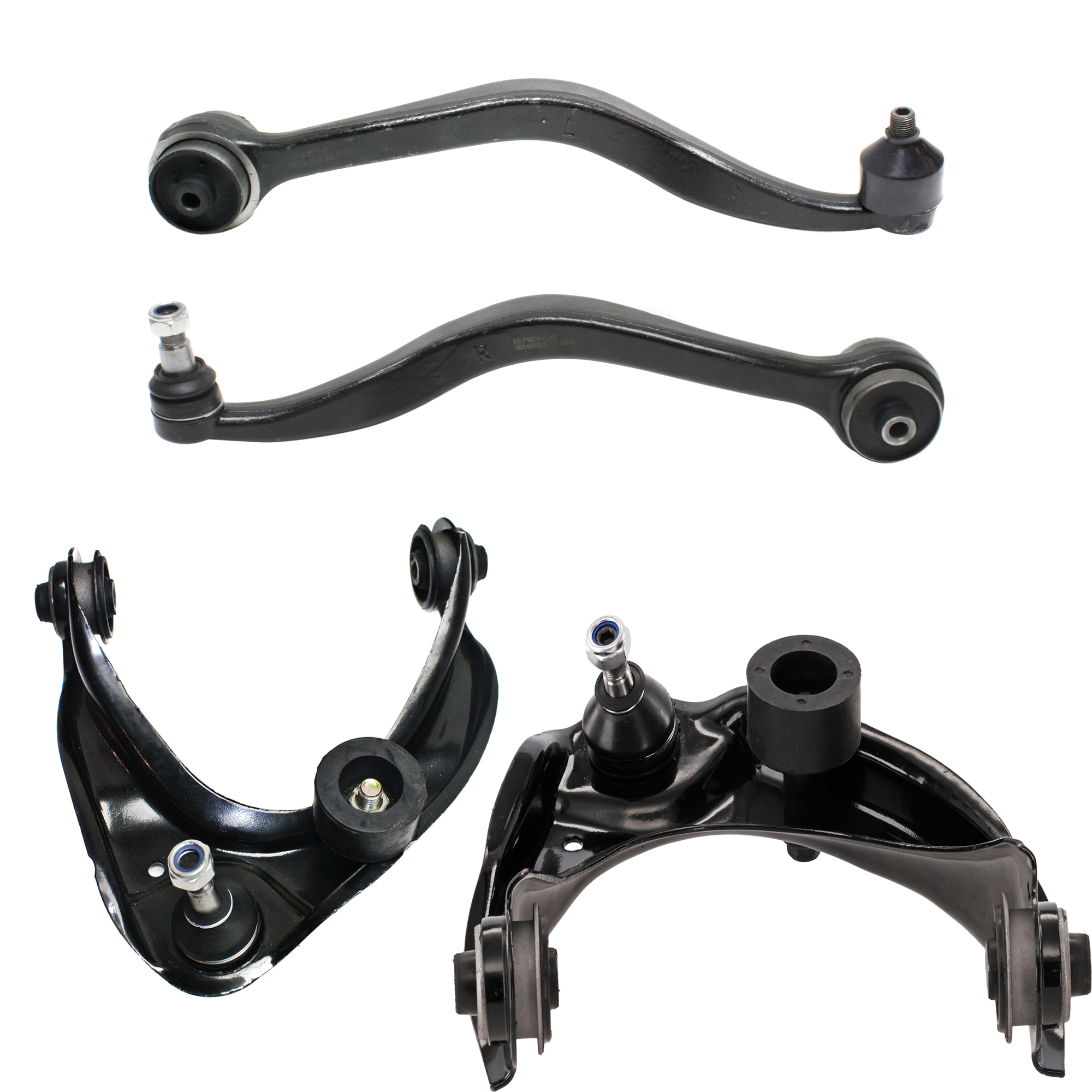 AM MAZDA 6-06-08 FUSION 06-12 FRONT CONTROL ARM RH AND LH Upper and Lower Rearward Set of 4 SKU SET M281511-4 OEM BE5Z3078B BE5Z3079A GR1A34J50