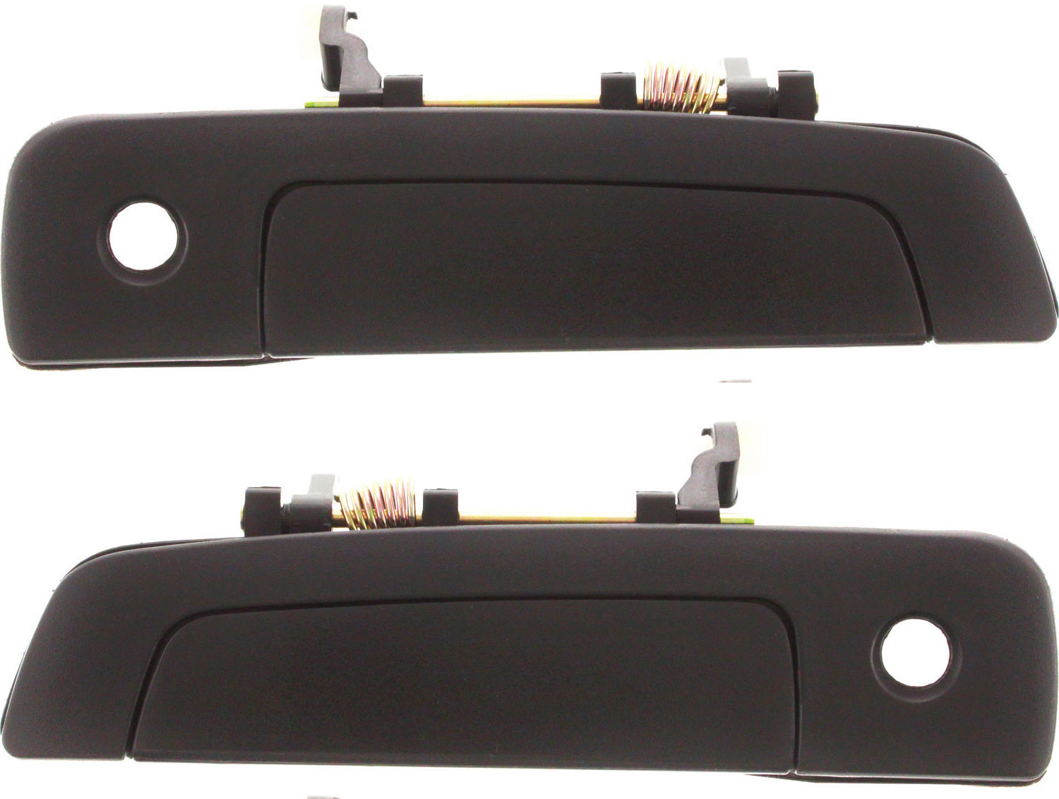 AM ECLIPSE 00-05 FRONT EXTERIOR DOOR HANDLE RH AND LH AND LH Textured Black w Keyhole SKU SET M462131 Partslink MI1311104 MI1310104 OEM MR777049 MR777041
