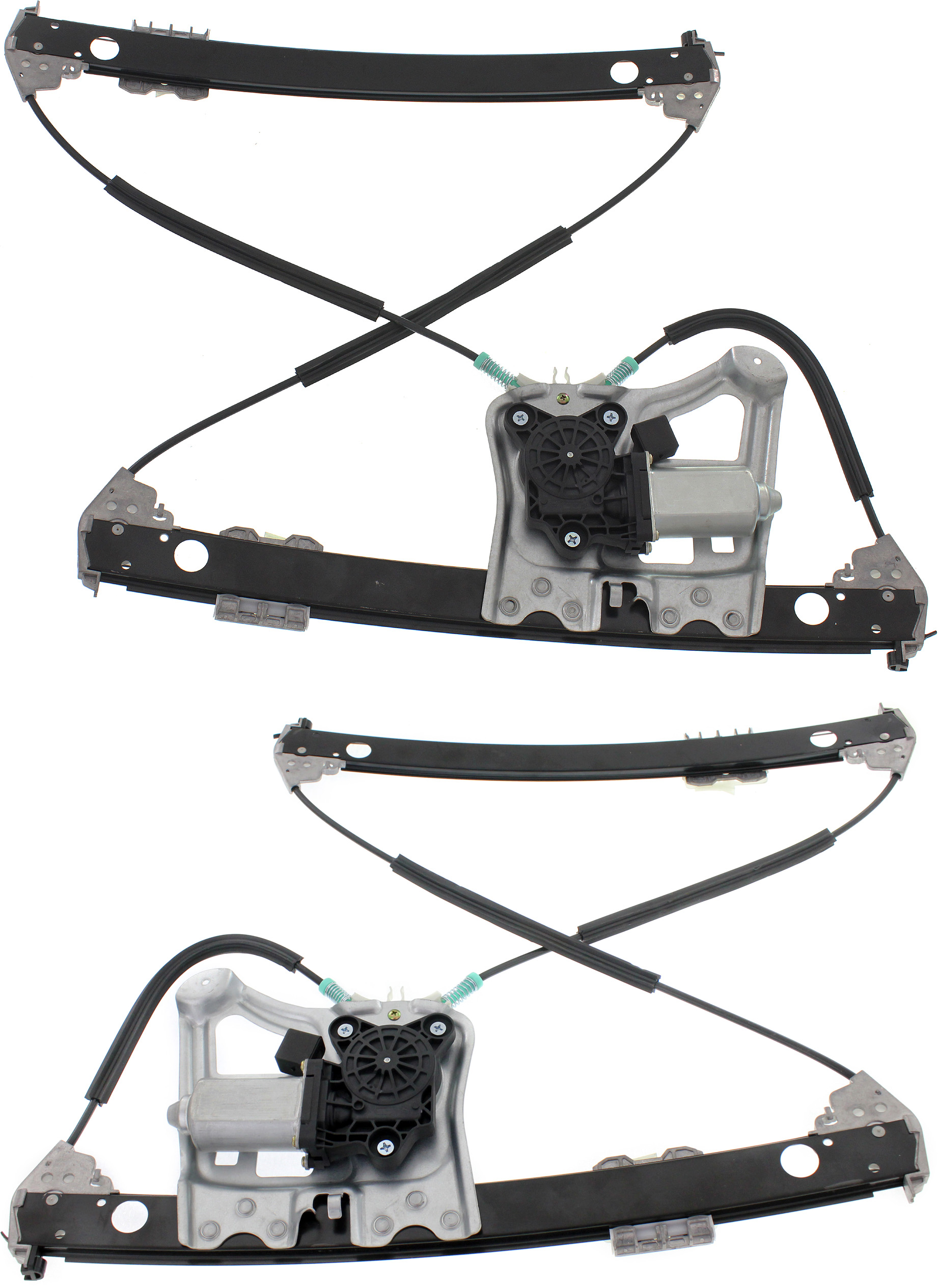 AM S CLASS 00-02 FRONT WINDOW REGULATOR RH AND LH Power With Motor SKU SET M462921 Partslink MB1351105 MB1350105 OEM 2207200446-2207200346
