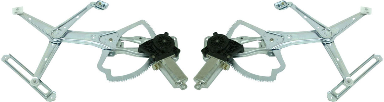 AM ML CLASS 98-05 FRONT WINDOW REGULATOR RH AND LH Power w Motor 163 Chassis SKU SET M462949 Partslink MB1351111 MB1350111 OEM 1637201246 PFM 1637201146 PFM
