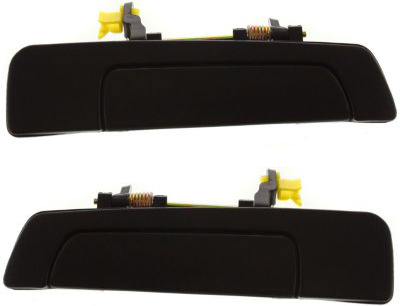 AM MIRAGE 97-01 GALANT 99-03 REAR EXTERIOR DOOR HANDLE RH AND LH Smooth Black Sedan SKU SET M491303 Partslink MI1521103 MI1520103 OEM MR271872 MR271871