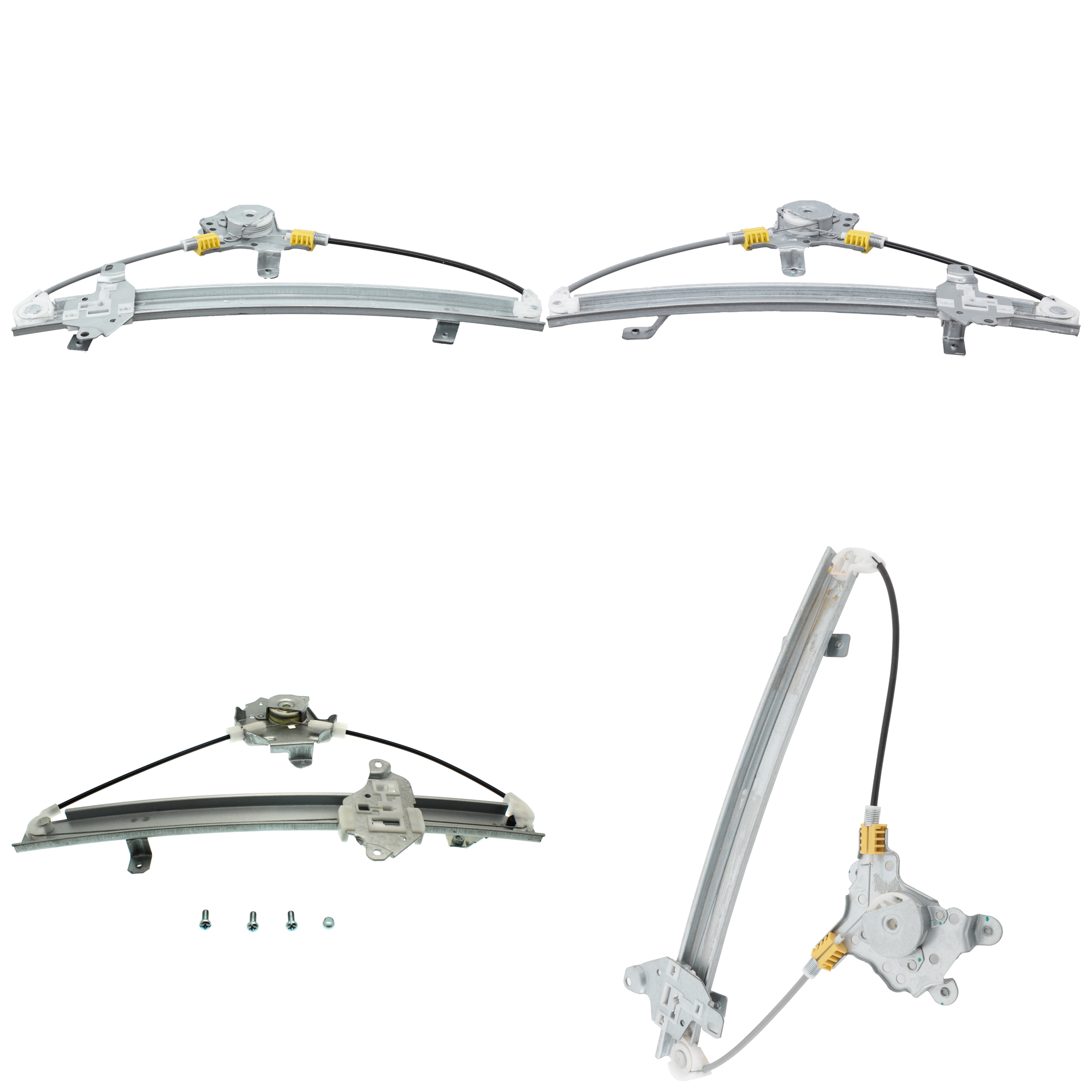 AM LANCER 02-07 FRONT AND REAR WINDOW REGULATOR RH AND LH Power Without Motor SKU SET M491705-4 Partslink MI1350104 MI1351104 OEM MR991325 MR991326 MR991337 MR9