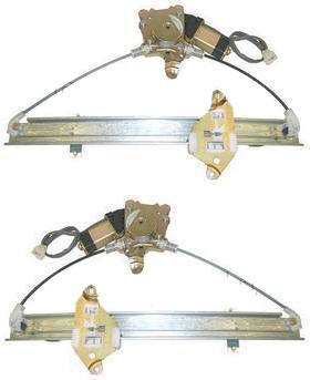 AM LANCER 02-07 REAR WINDOW REGULATOR RH AND LH Power w o Motor ES LS OZ Rally Models SKU SET M491705 OEM MR991337 MR991338