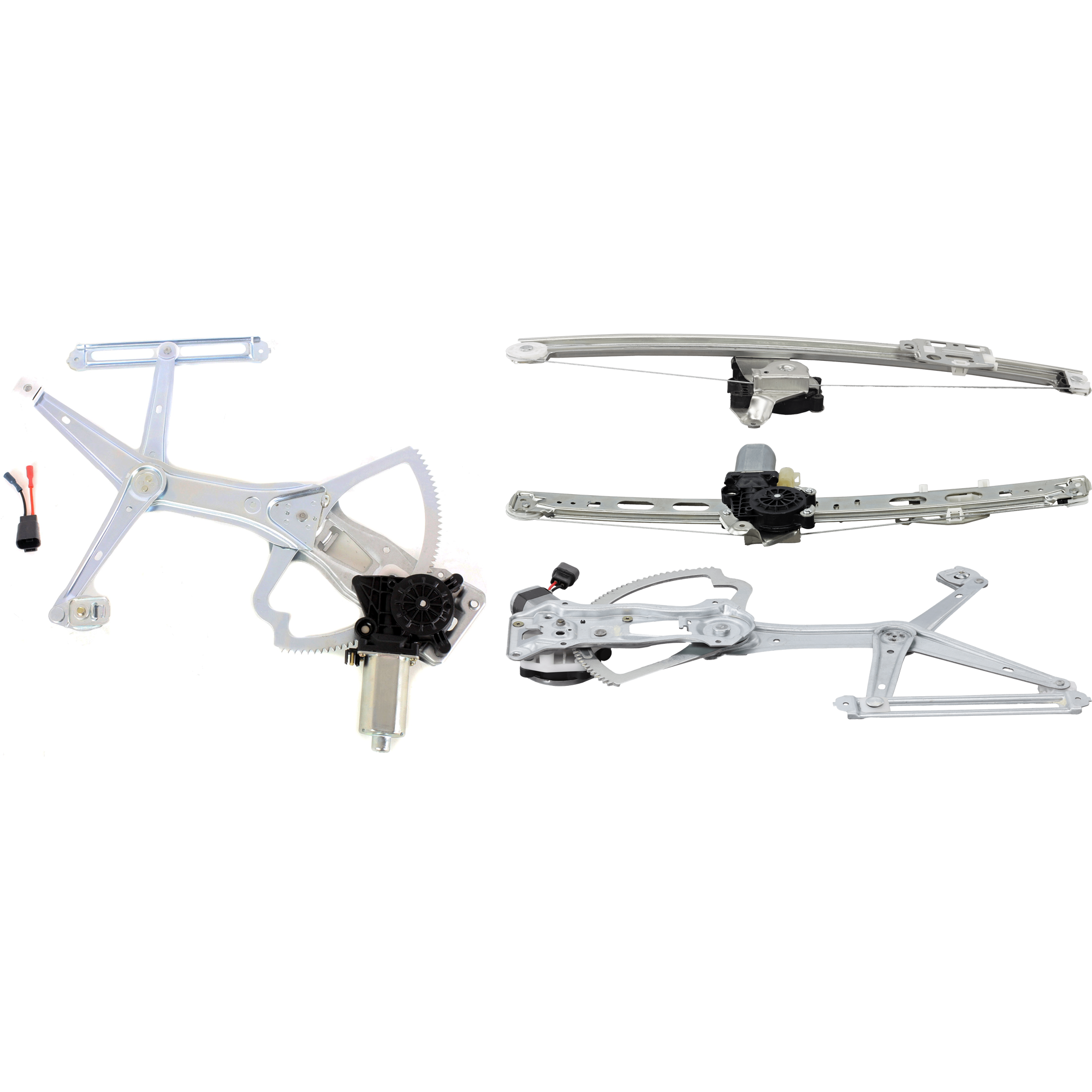 AM ML350 ML500-04-05 FRONT AND REAR WINDOW REGULATOR RH AND LH Power With Motor SKU SET M491725-4 Partslink MB1350111 MB1351111 MB1550110 MB1551110 OEM 1637201146 PFM 1637201246 PFM