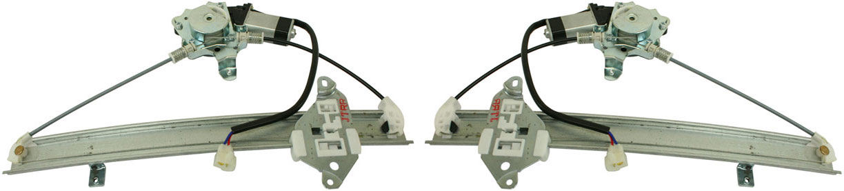 AM LANCER 02-07 REAR WINDOW REGULATOR RH AND LH Power w Motor ES LS OZ Rally Models SKU SET M491729 Partslink MI1551103 MI1550103 OEM MR503992 MR503991