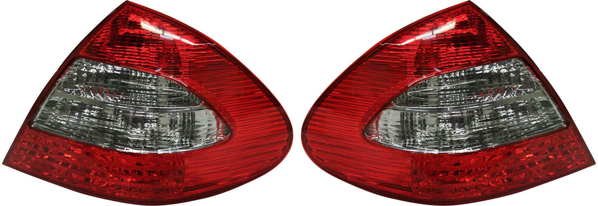 AM E CLASS 07-09 TAIL LAMP RH AND LH Lens and Housing Halogen w o Appearance Pkg. Sedan 211 Chassis SKU SET M730165 Partslink MB2801123 MB2800123 OEM 211820246464-211820236464