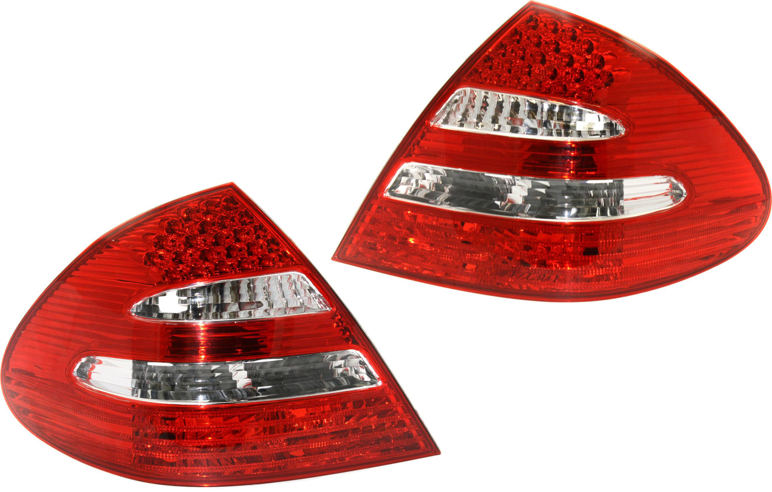 AM E CLASS 03-06 TAIL LAMP RH AND LH Assembly w Avantgarde Pkg. Sedan SKU SET M730167 Partslink MB2801124 MB2800124 OEM 211820066464-2118200664-211820