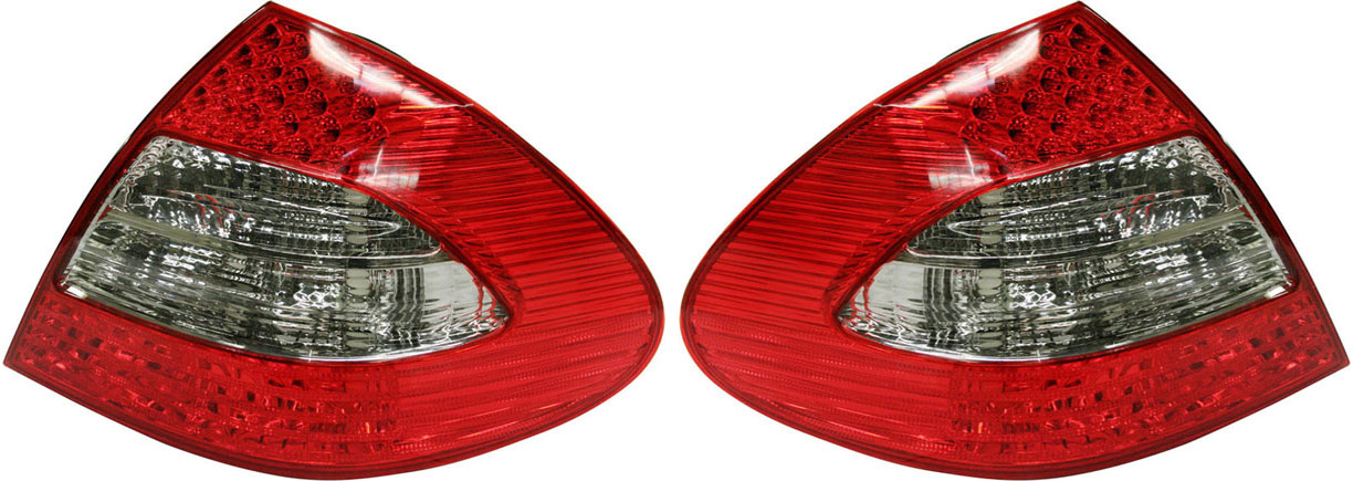 AM E CLASS 07-09 TAIL LAMP RH AND LH Assembly LED w Appearance Pkg. Sedan 211 Chassis SKU SET M730169 Partslink MB2801122 MB2800122 OEM 211820266464-211820256464