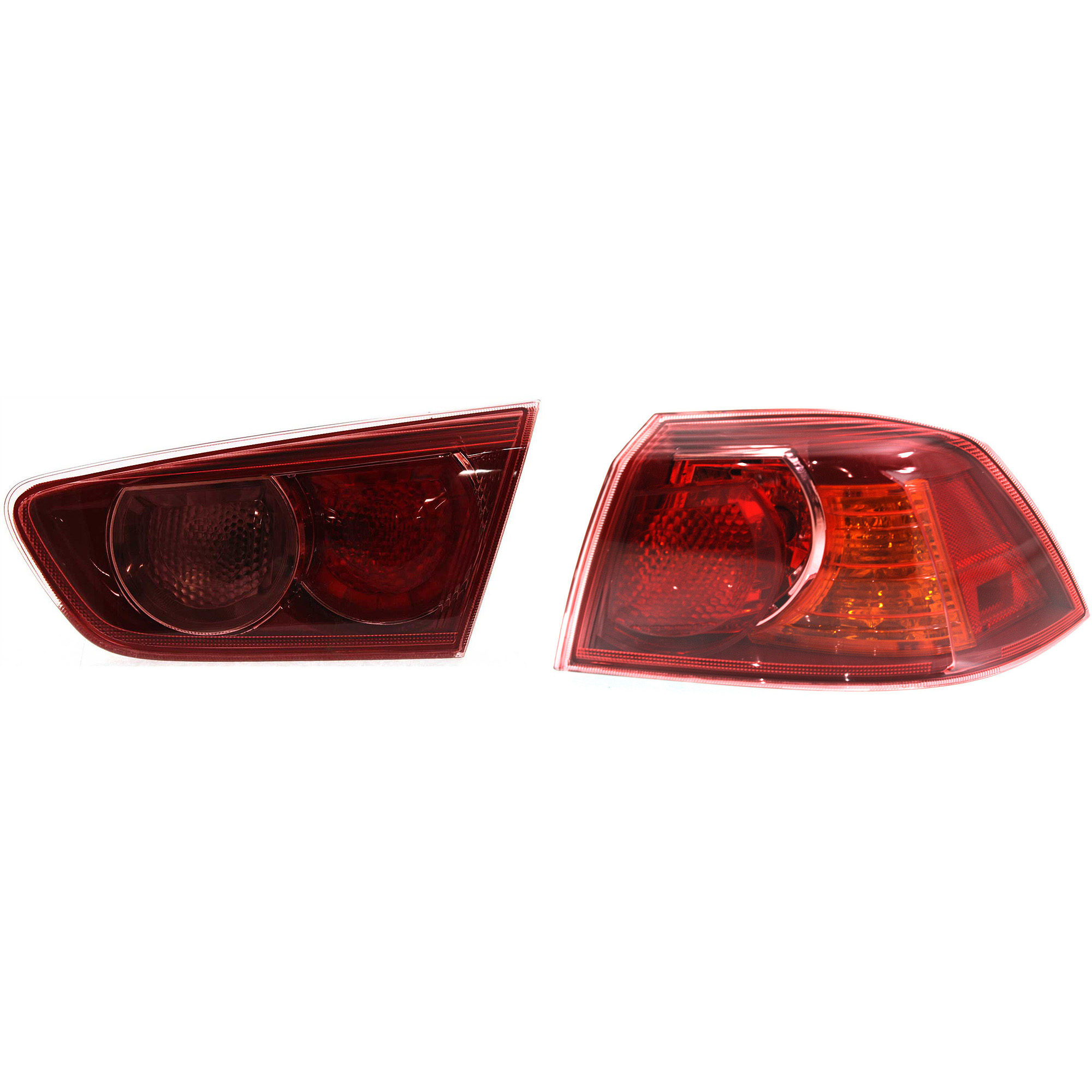 AM LANCER 08-10 TAIL LAMP RH Inner and Outer Assembly 09-10 w o Turbo Exc. Sportback Models SKU SET M730173 A Partslink MI2803100 MI2805100 OEM 8330A108-8330A476