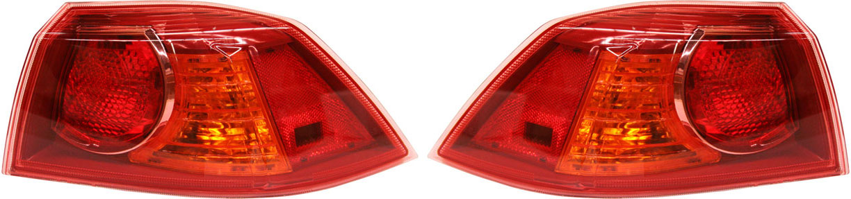 AM LANCER 08-13 TAIL LAMP RH AND LH Outer Assembly 09-13 w o Turbo Exc. Sportback Models SKU SET M730179 Partslink MI2805100 MI2804100 OEM 8330A108-8330A107