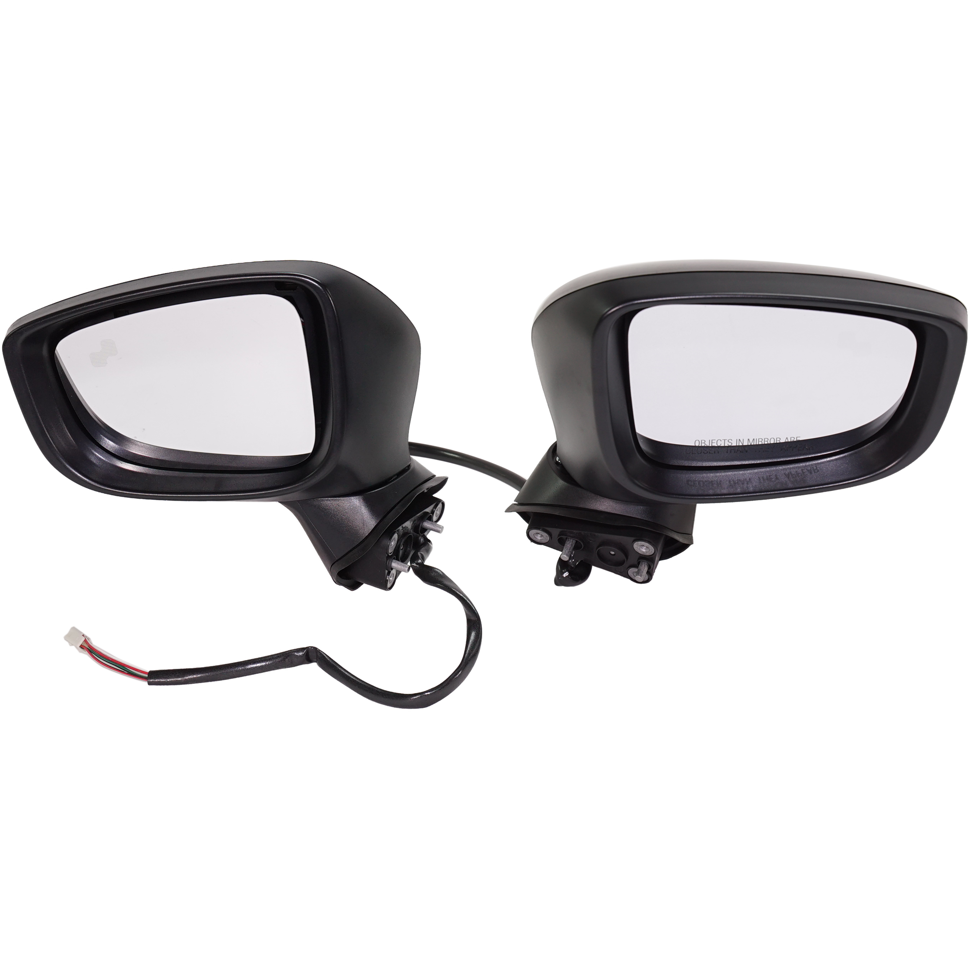 AM MAZDA 3-14-16 MIRROR RH AND LH Power Manual Folding Non Heated Paintable No Signal Light and Blind Spot Feature HB Sedan Japan Built Vehicle SKU SET MA07ER Partslink MA1320192 MA1321192 OEM BHP369121D PFM BHP1691N151 GJS