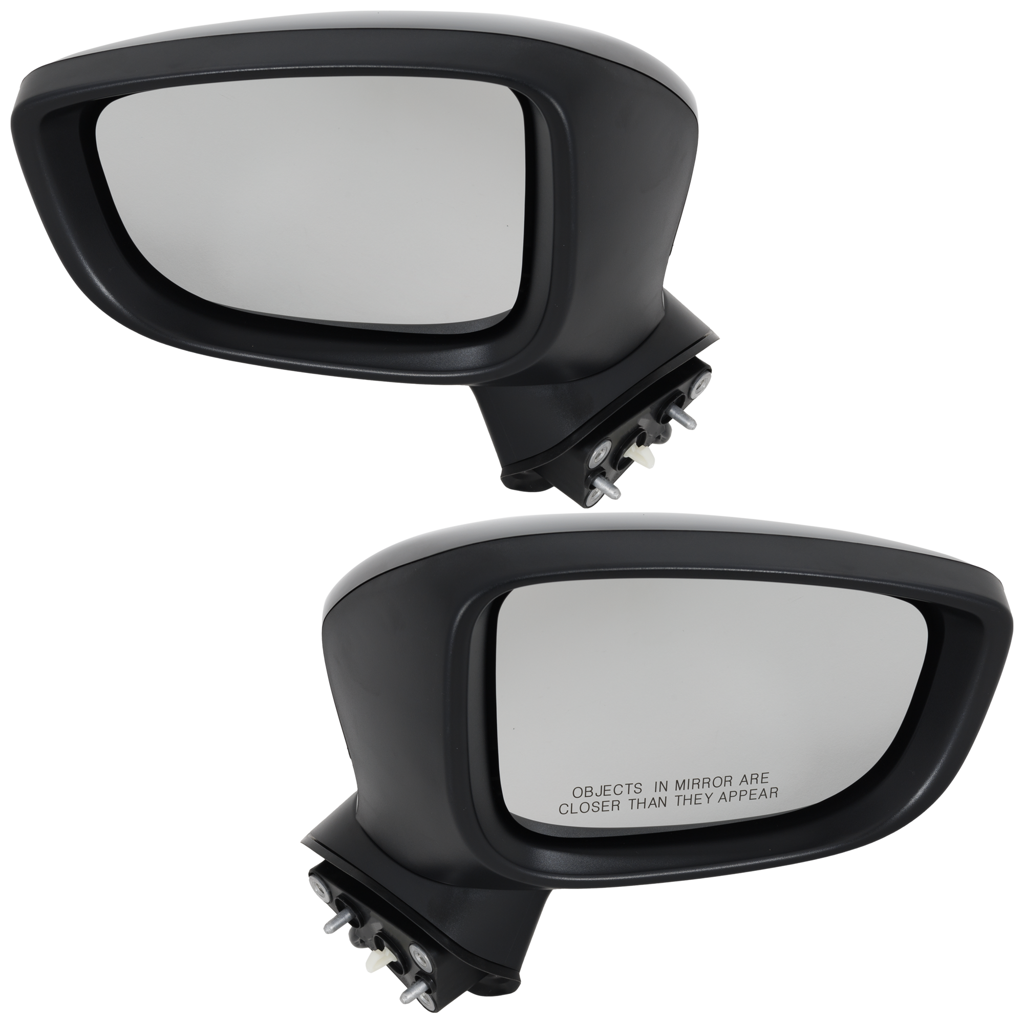 AM MAZDA 3-17-18 MIRROR RH AND LH Power Manual Folding Non Heated Paintable No BSD Memory and Signal Light Mexico Built Vehicle SKU SET MA100ER Partslink MA1320228 MA1321228 OEM BACS69121B BJS7691G1 BACS691N1