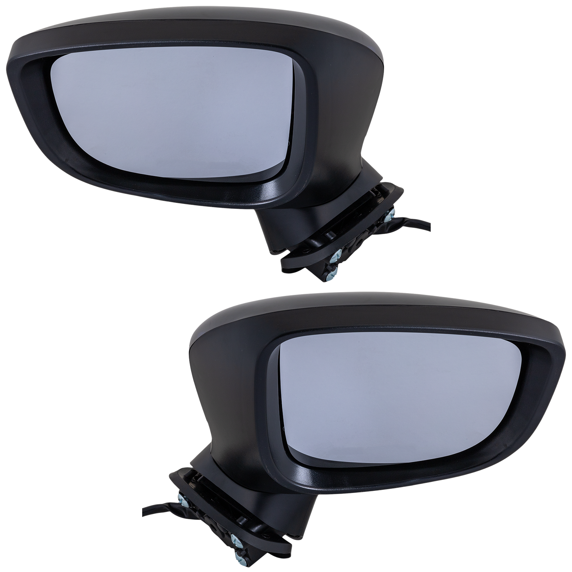 AM MAZDA 3-17-18 MIRROR RH AND LH Power Manual Folding Heated Paintable w Signal Light No BSD and Memory Mexico Built Vehicle SKU SET MA105ER S Partslink MA1320230 MA1321230 OEM BACT69121B BJS8691G1 BACS691N1