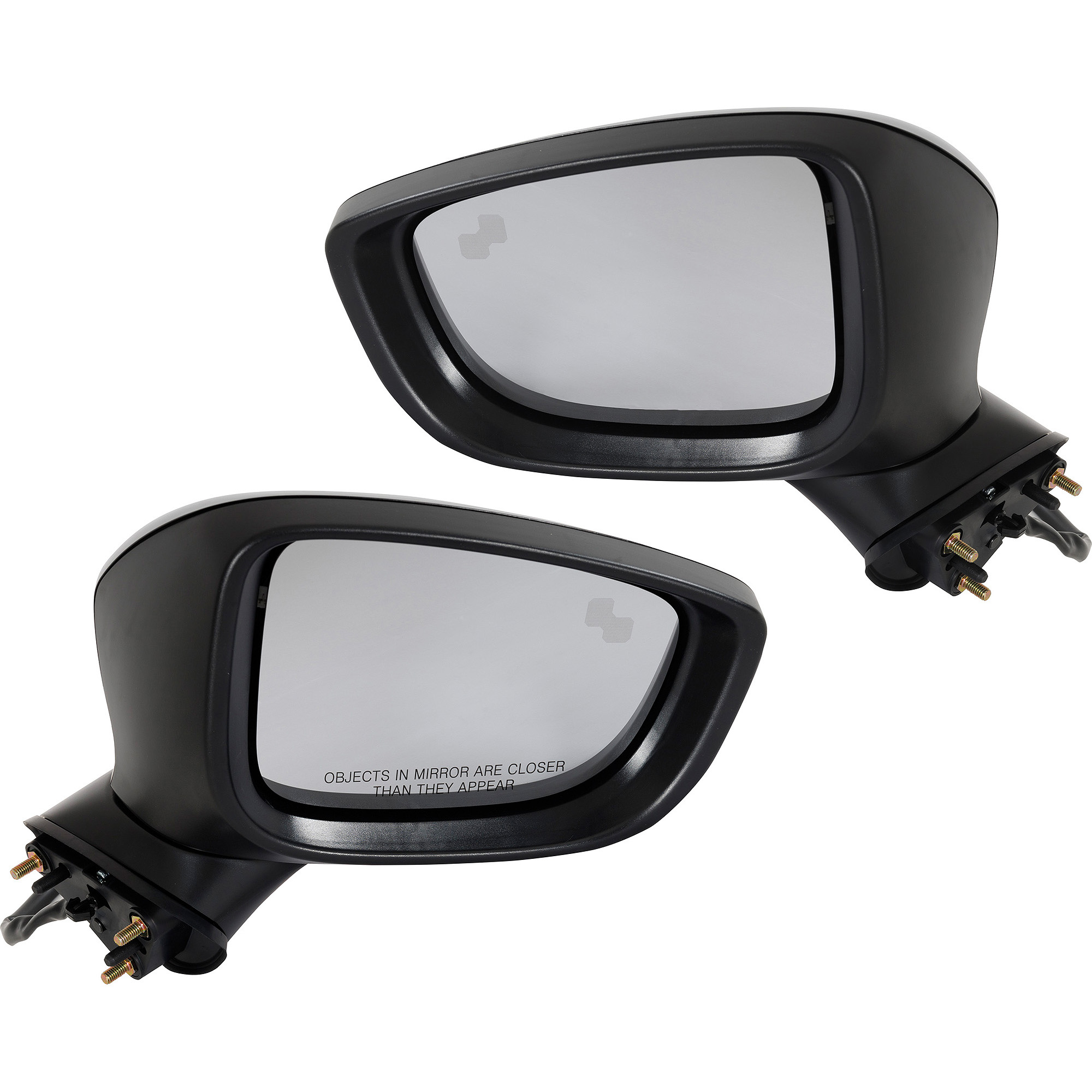 AM MAZDA 6-17-21 MIRROR RH AND LH Power Manual Folding Non Heated Paintable w BSD and Signal Light SKU SET MA111ER S Partslink MA1320231 MA1321231 OEM GRT769121A B63B69122A GRT7691G