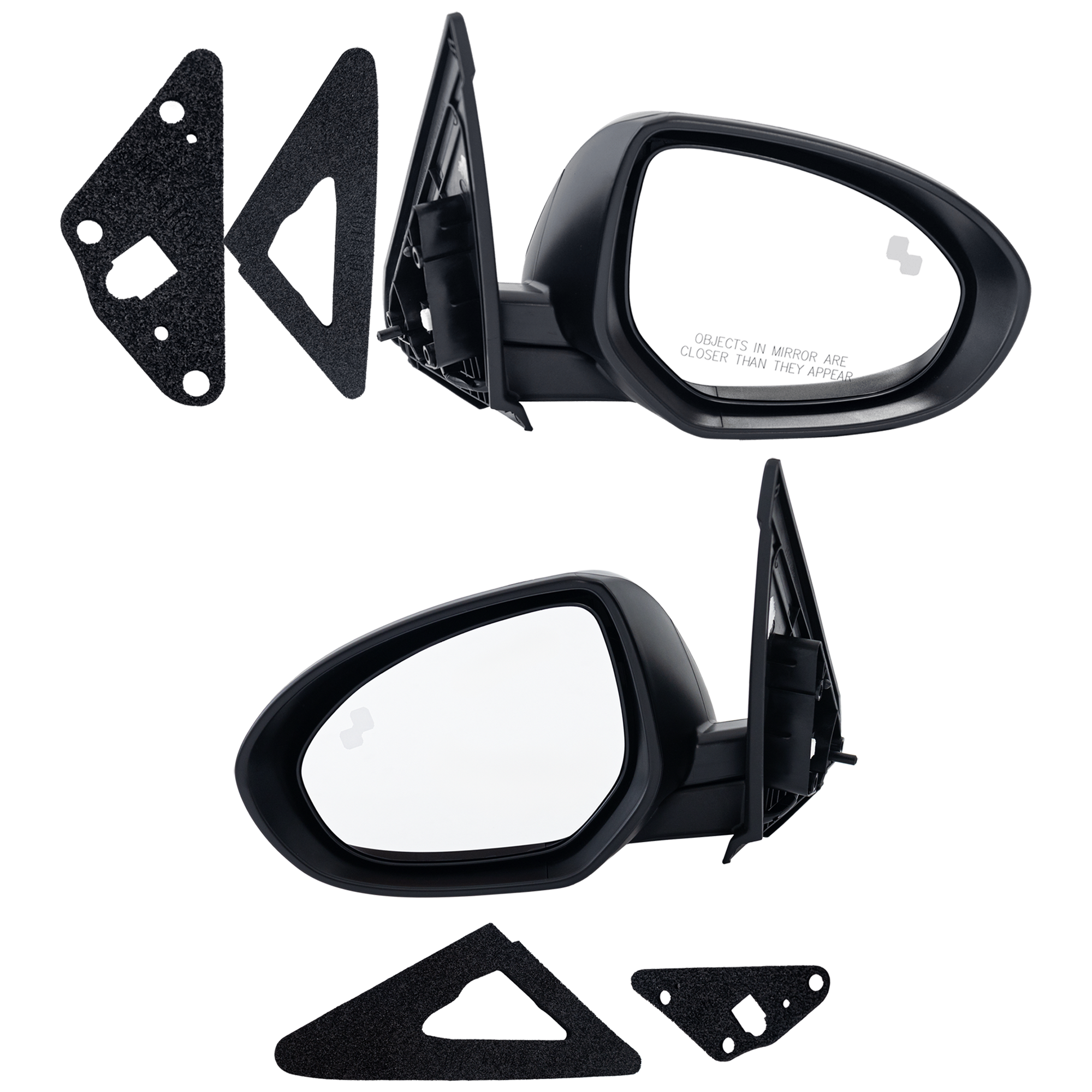 AM MAZDA 3-12-13 MIRROR RH AND LH Power Manual Folding Non Heated Paintable No Blind Spot Feature No Auto dimming Memory Puddle Light Signal Light SKU SET MA123ER Partslink MA1320201 MA1321201 OEM BGV86912ZF PFM BGV86918ZF PFM