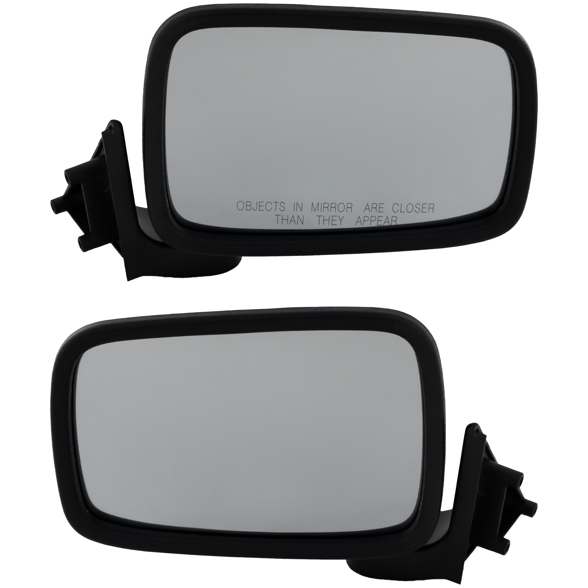 AM MAZDA PICKUP 86-93 MIRROR RH AND LH Manual Adjust Manual Folding Non Heated Paintable SKU SET MA14R Partslink MA1320101 MA1321101 OEM 8BU269120 UB4569180