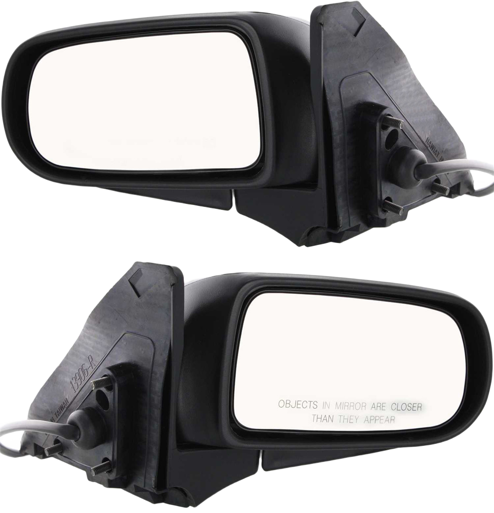 AM PROTEGE 99-03 MIRROR RH AND LH Power Manual Folding Non Heated Textured SKU SET MA35ER Partslink MA1320130 MA1321130 OEM BJ0G69120A BJ0G69180A