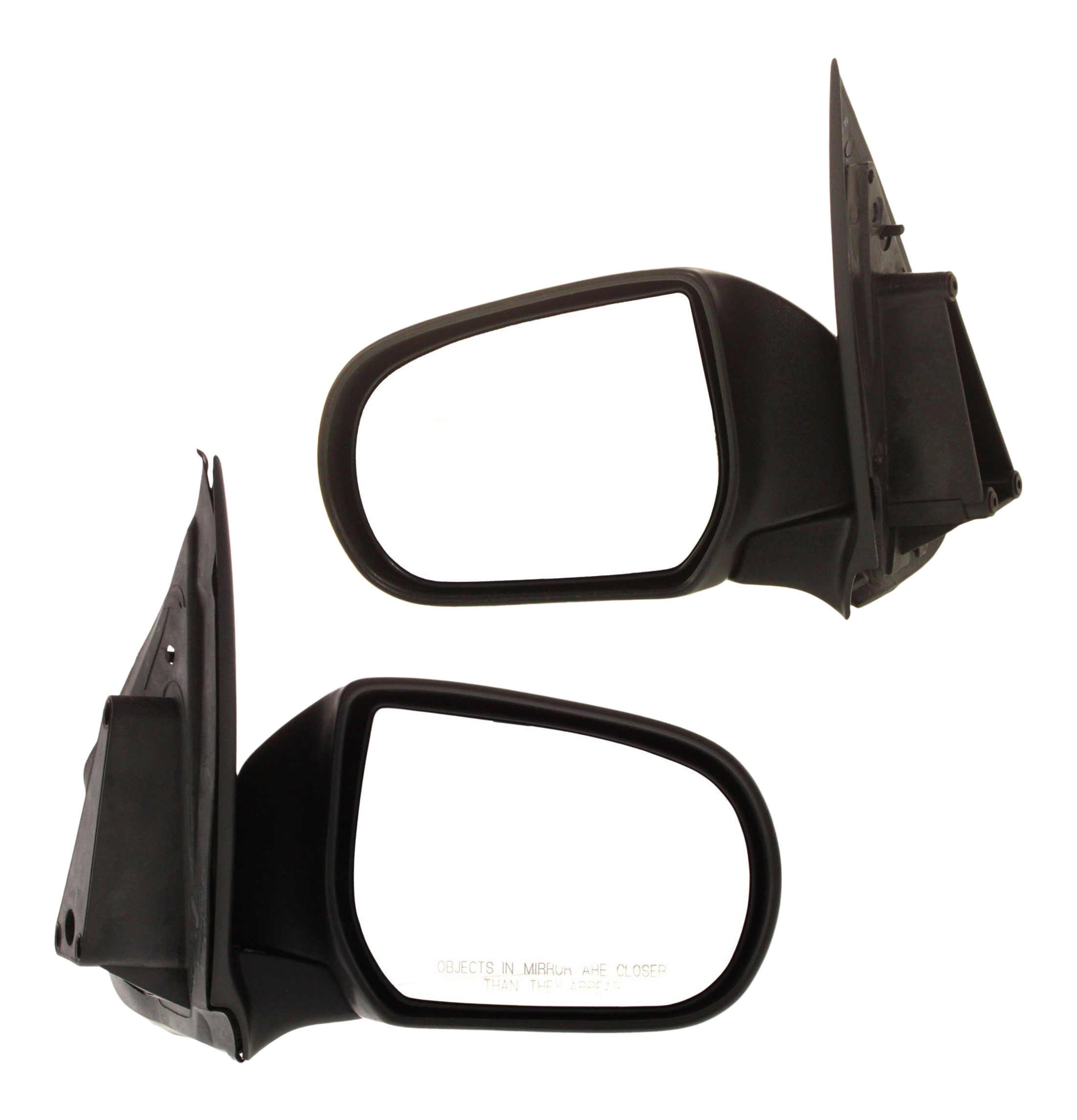 AM TRIBUTE 01-04 MIRROR RH AND LH Manual Adjust Manual Folding Non Heated Textured SKU SET MA37R Partslink MA1320127 MA1321127 OEM EC0269120J EC0269180J