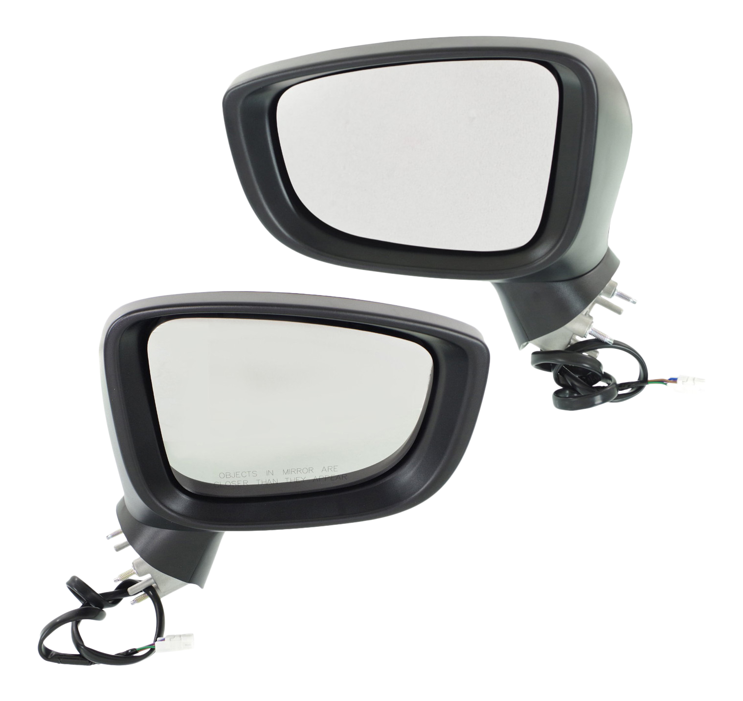 AM MAZDA 3-14-16 MIRROR RH AND LH Power Manual Folding Non Heated Paintable w Signal Light No BSD HB Sedan Japan Built Vehicle SKU SET MA85ER S Partslink MA1320179 MA1321179 OEM BHS269121E PFM BJT869121A BHS2