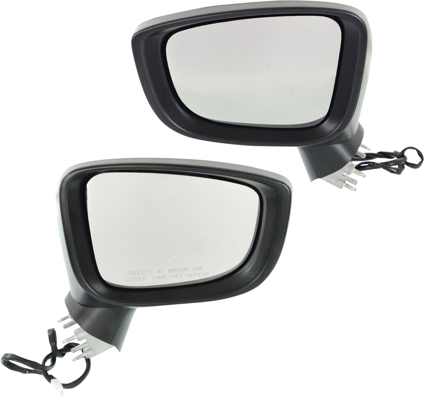 AM MAZDA 3-14-16 MIRROR RH AND LH Power Manual Folding Non Heated Paintable No BSD and Signal Light HB Sedan Japan Built Vehicle SKU SET MA85ER Partslink MA1320181 MA1321181 OEM BHN969121E PFM BJS769121A BHN9