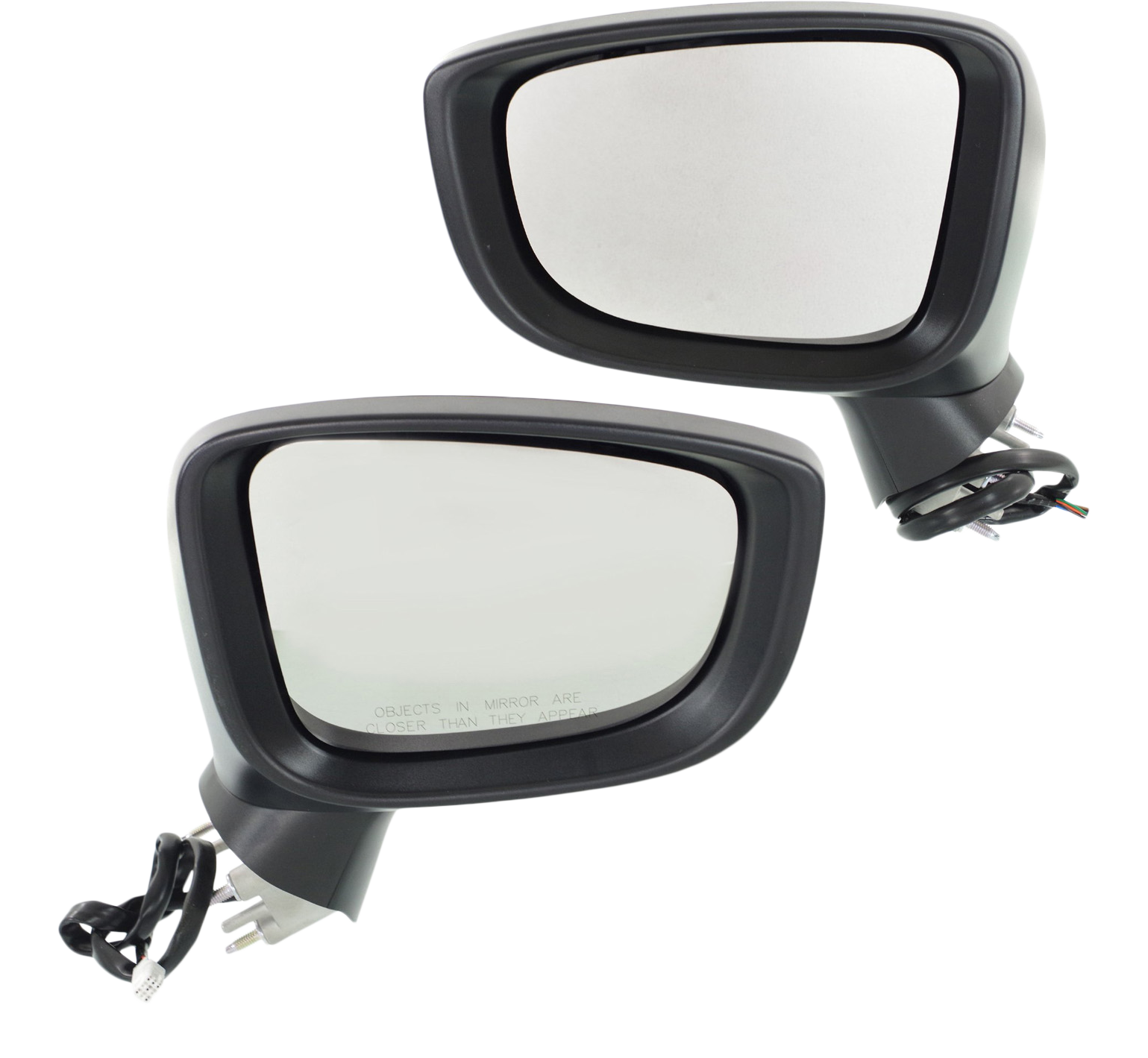 AM MAZDA 3-14-16 MIRROR RH AND LH Power Manual Folding Heated Paintable w Signal Light No BSD HB Sedan Japan Built Vehicle SKU SET MA86ER S Partslink MA1320180 MA1321180 OEM BJE369121D PFM BJS869121A BJE3