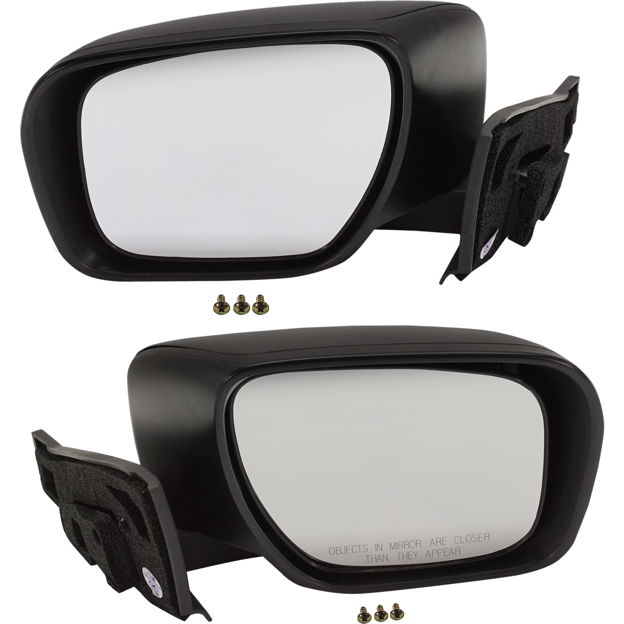 AM CX 7-10-12 MAZDA 5-08-17 MIRROR RH AND LH Power Manual Folding Heated Paintable No Auto dimming BSD Memory and Signal Light SKU SET MA90ER Partslink MA1320212 MA1321212 OEM CC3369121A CC3369181A