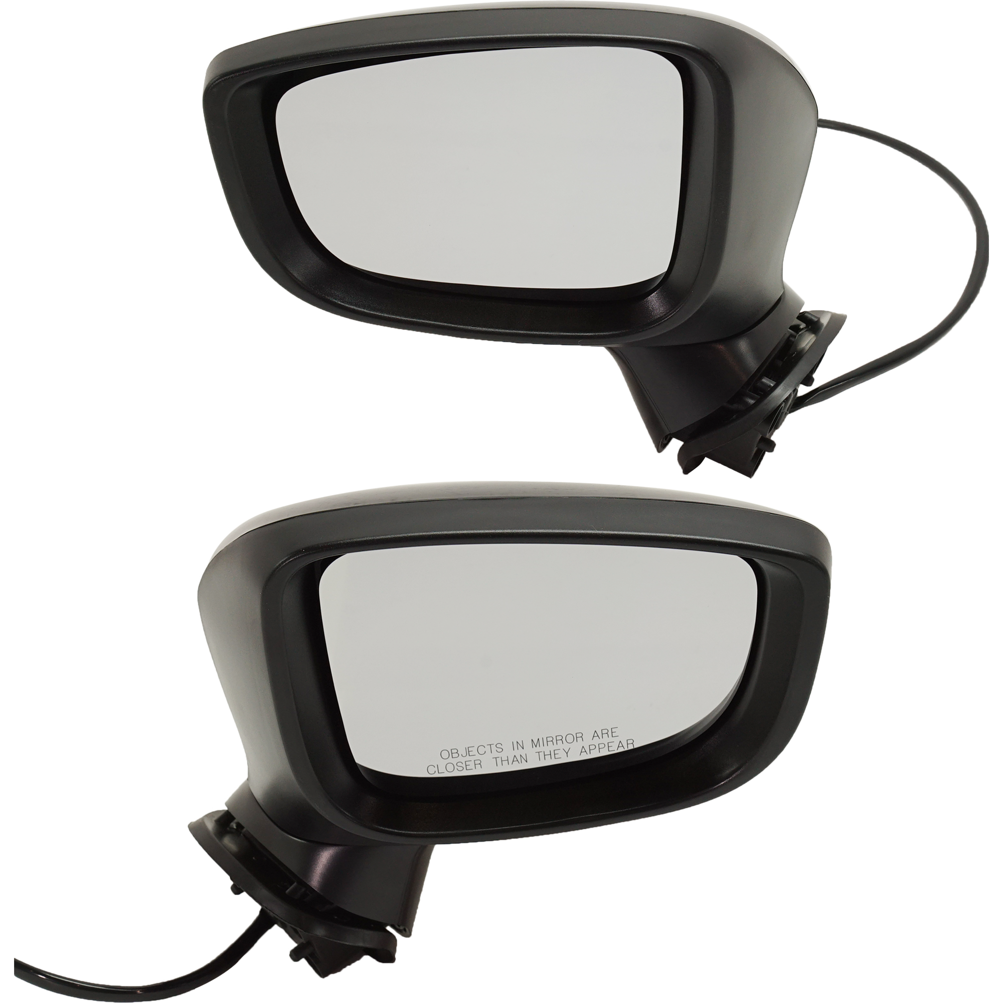 AM MAZDA 3-17-18 MIRROR RH AND LH Power Manual Folding Non Heated Paintable w Signal Light No BSD Japan Built Vehicle SKU SET MA93ER S Partslink MA1320184 MA1321184 OEM BABH69121A BABH69181A