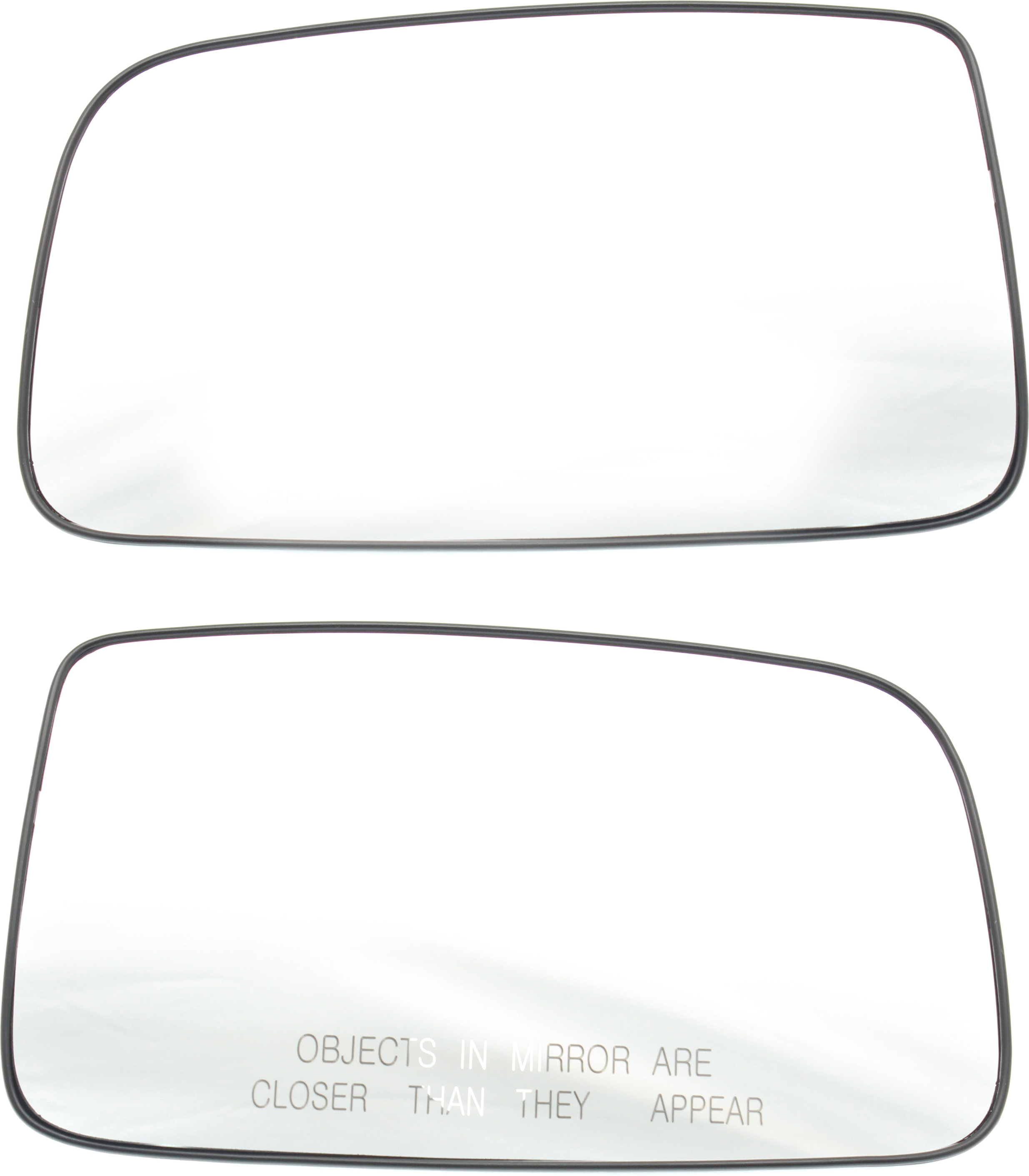 AM LANCER 02-07 MIRROR GLASS RH AND LH Non Heated w Backing Plate SKU SET MT01GR Partslink MI1324100 MI1325100 OEM MR574587 MR574588