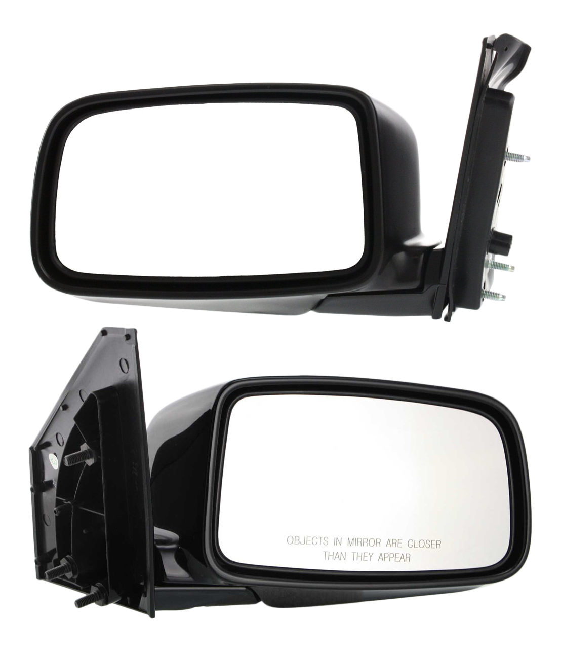 AM LANCER 02-05 MIRROR RH AND LH Manual Adjust Manual Folding Non Heated Paintable ES Model Sedan SKU SET MT20R Partslink MI1320124 MI1321124 OEM MN126373 MN126374