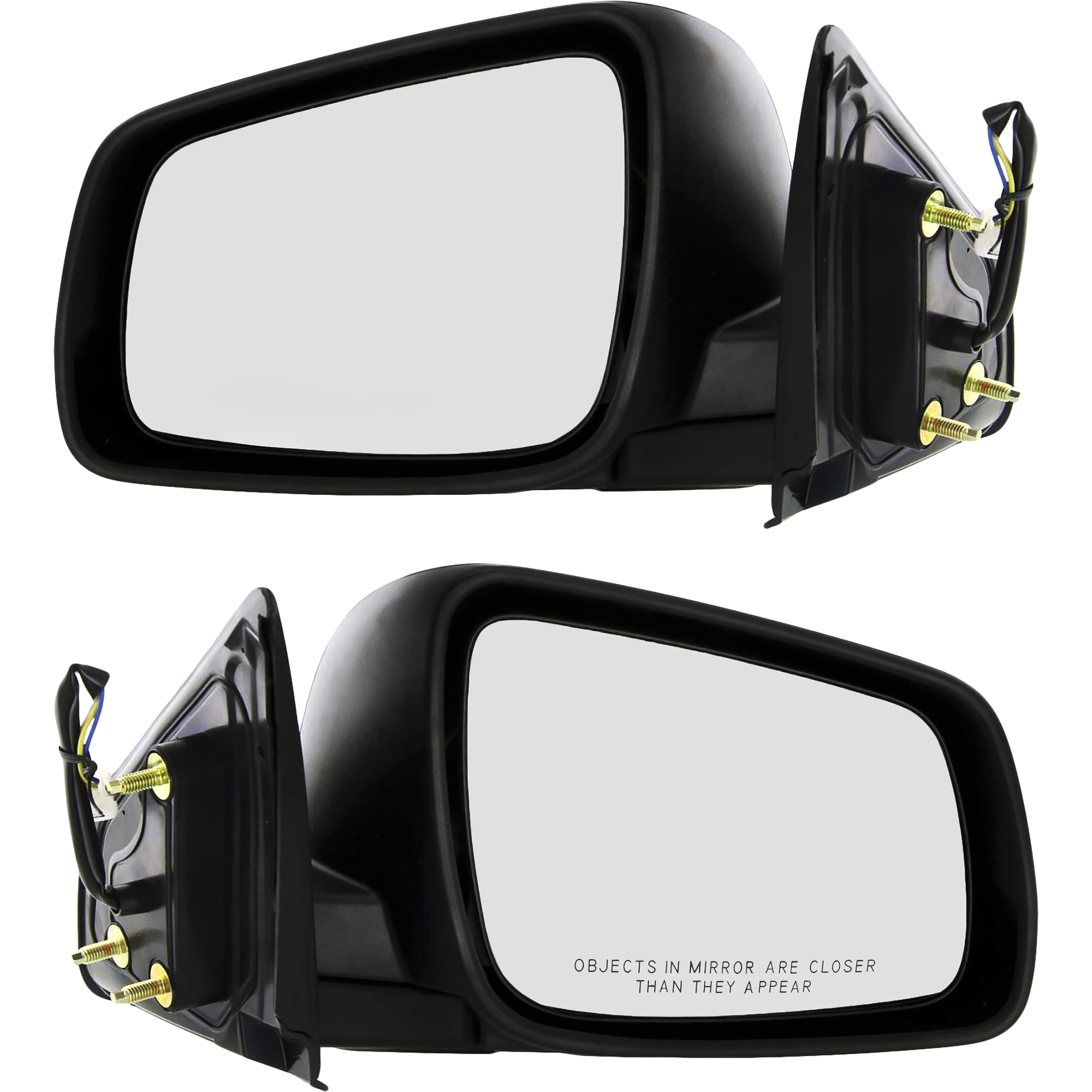 AM LANCER 08-14 MIRROR RH AND LH Power Manual Folding Non Heated Textured SKU SET MT23ER Partslink MI1320129 MI1321129 OEM 7632A093-7632A094