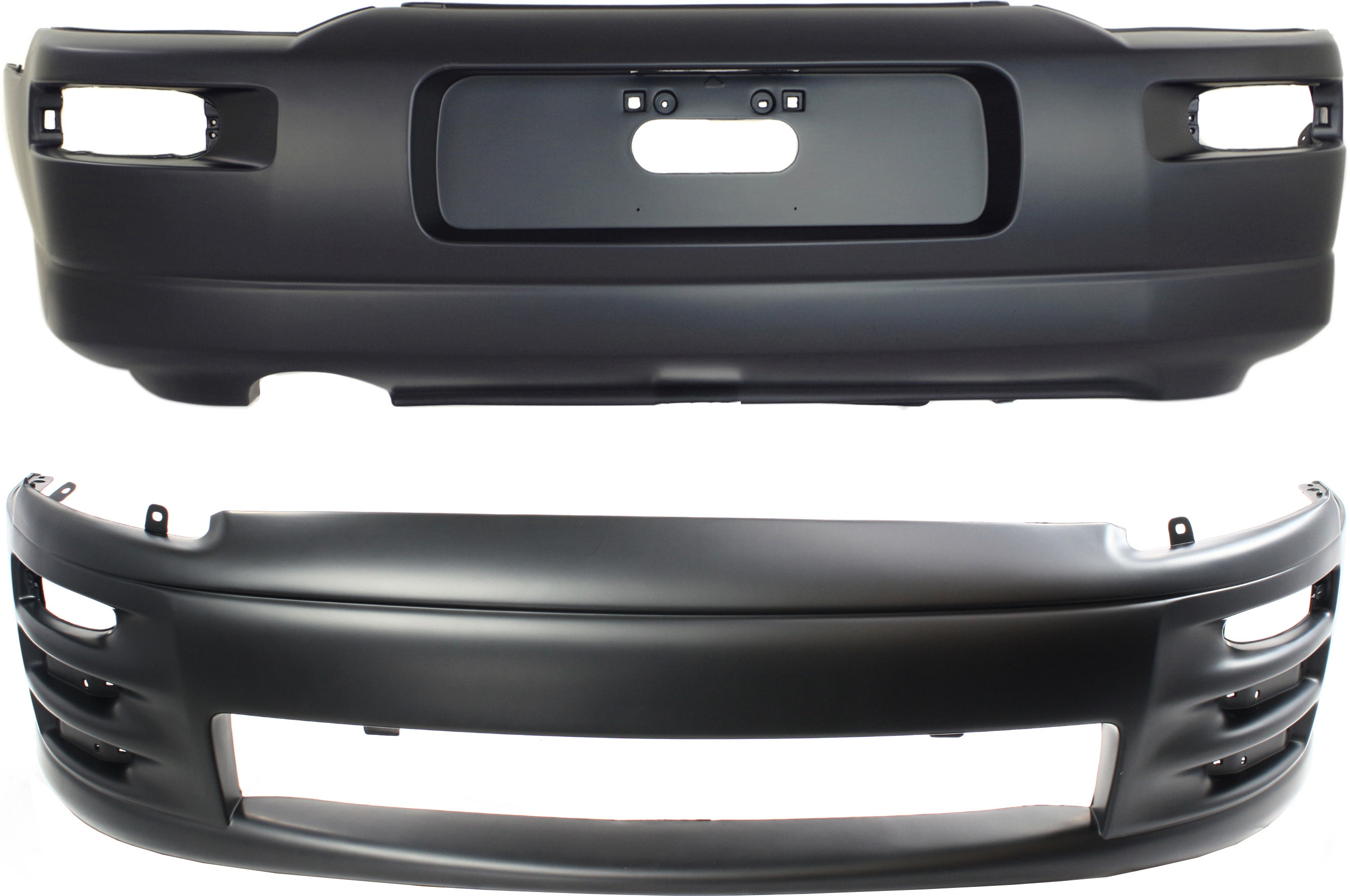 AM ECLIPSE 00-02 FRONT AND REAR BUMPER COVER Primed To 1-02 SKU SET MT3100P 2 Partslink MI1000268 MI1100256 OEM 6400B278-6410A776