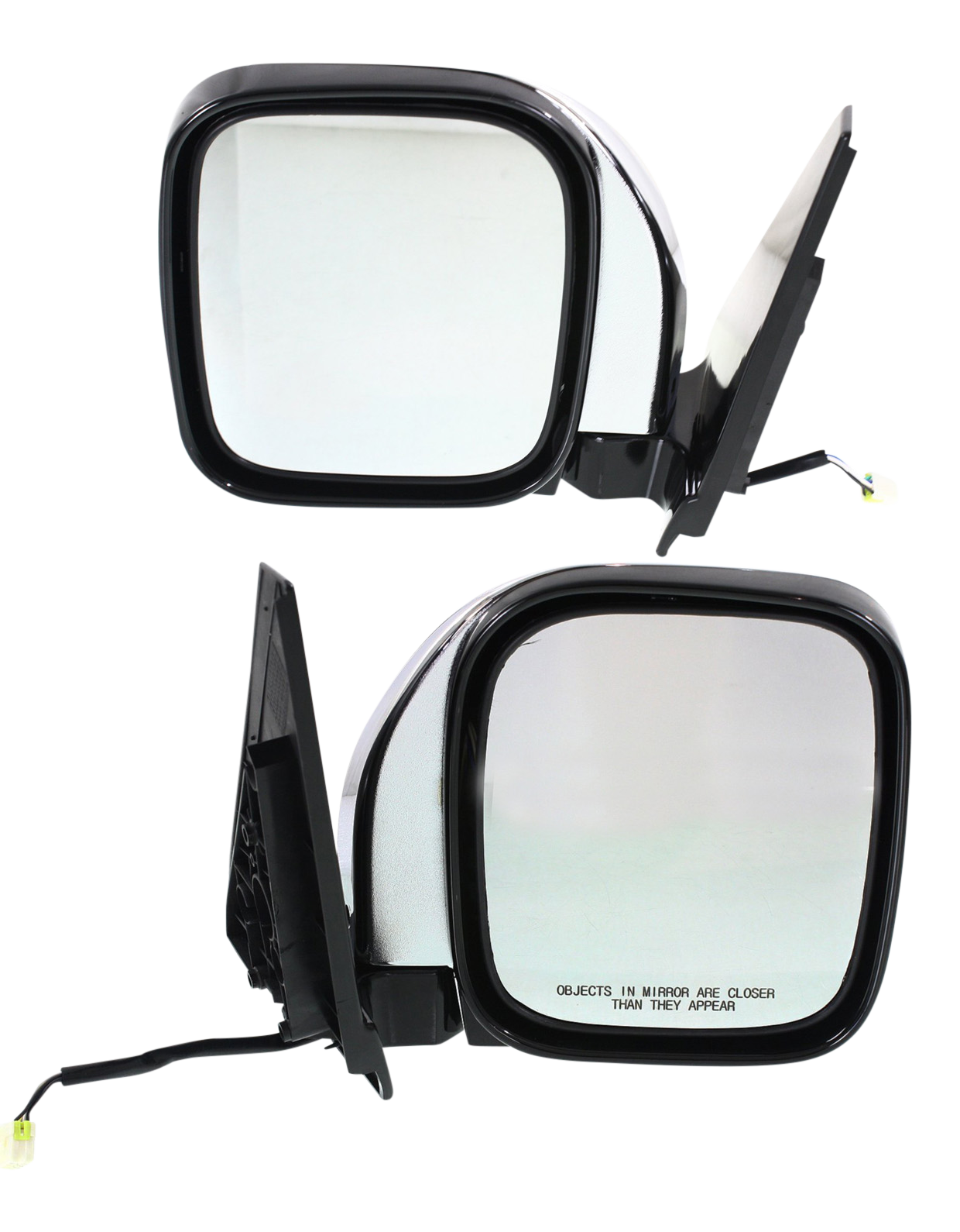 AM MONTERO 01-06 MIRROR RH AND LH Power Manual Folding Heated Chrome Limited XLS Models SKU SET MT42CR Partslink MI1320156 MI1321156 OEM MR478839 MR478840