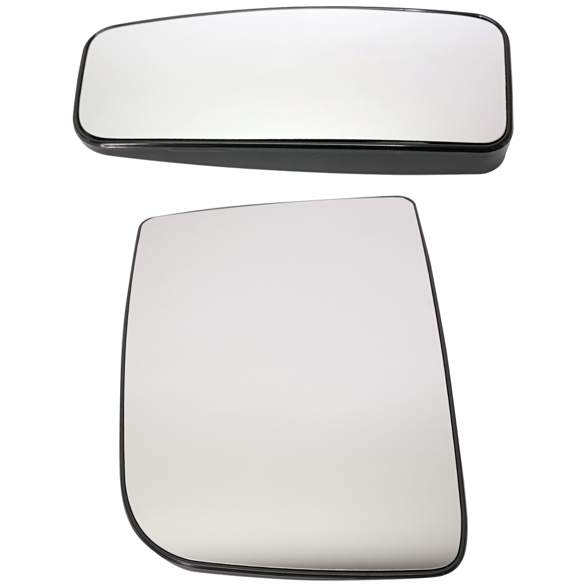 AM SPRINTER 10-14 MIRROR GLASS RH AND LH Upper Non Heated Non Towing w Backing Plate SKU SET MZ01GR 2 Partslink MB1324110 MB1325124 OEM 0028111433-0028113933