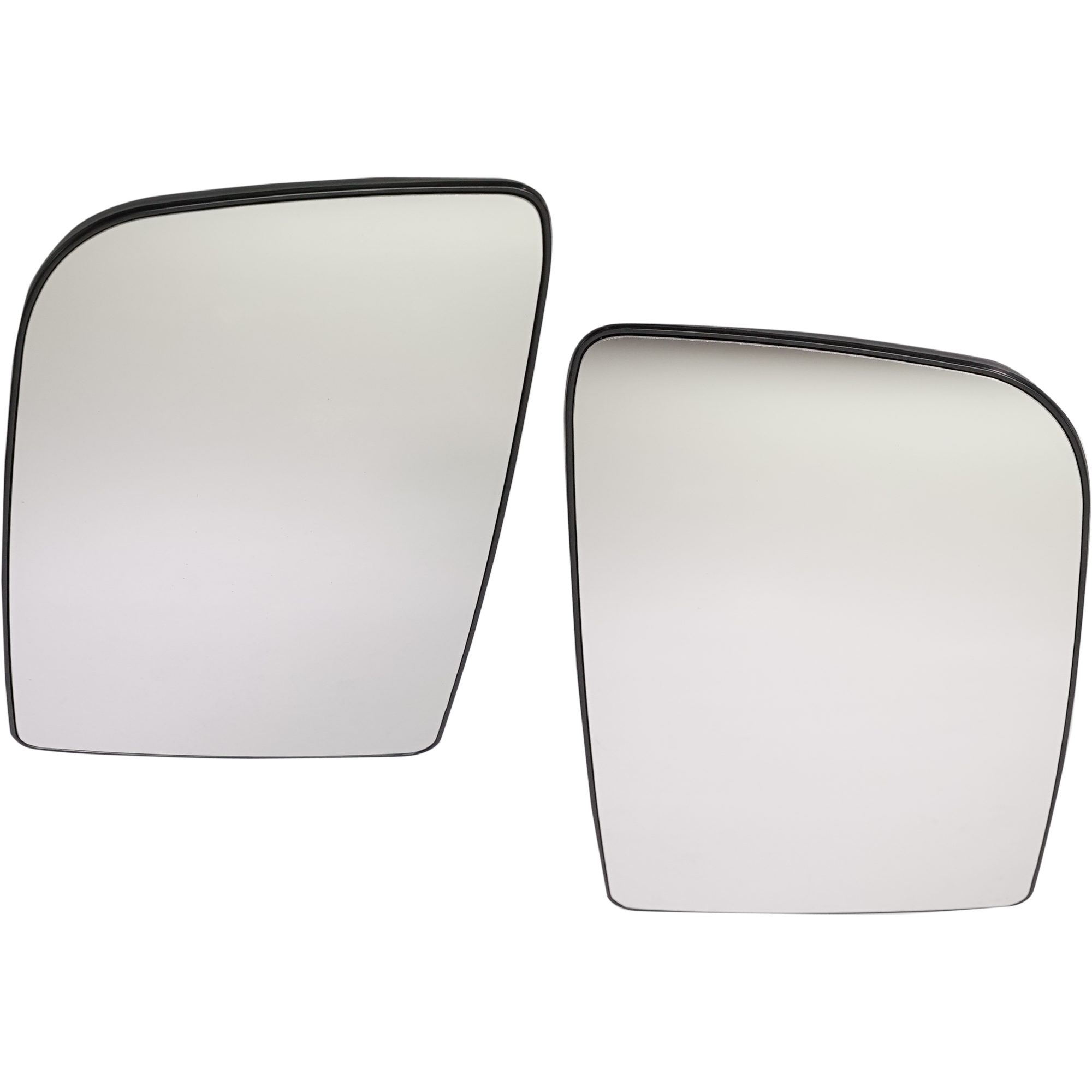 AM SPRINTER 10-14 MIRROR GLASS RH AND LH Upper Non Heated Non Towing w Backing Plate SKU SET MZ01GR Partslink MB1325124 MB1324124 OEM 0028111433-0028111333