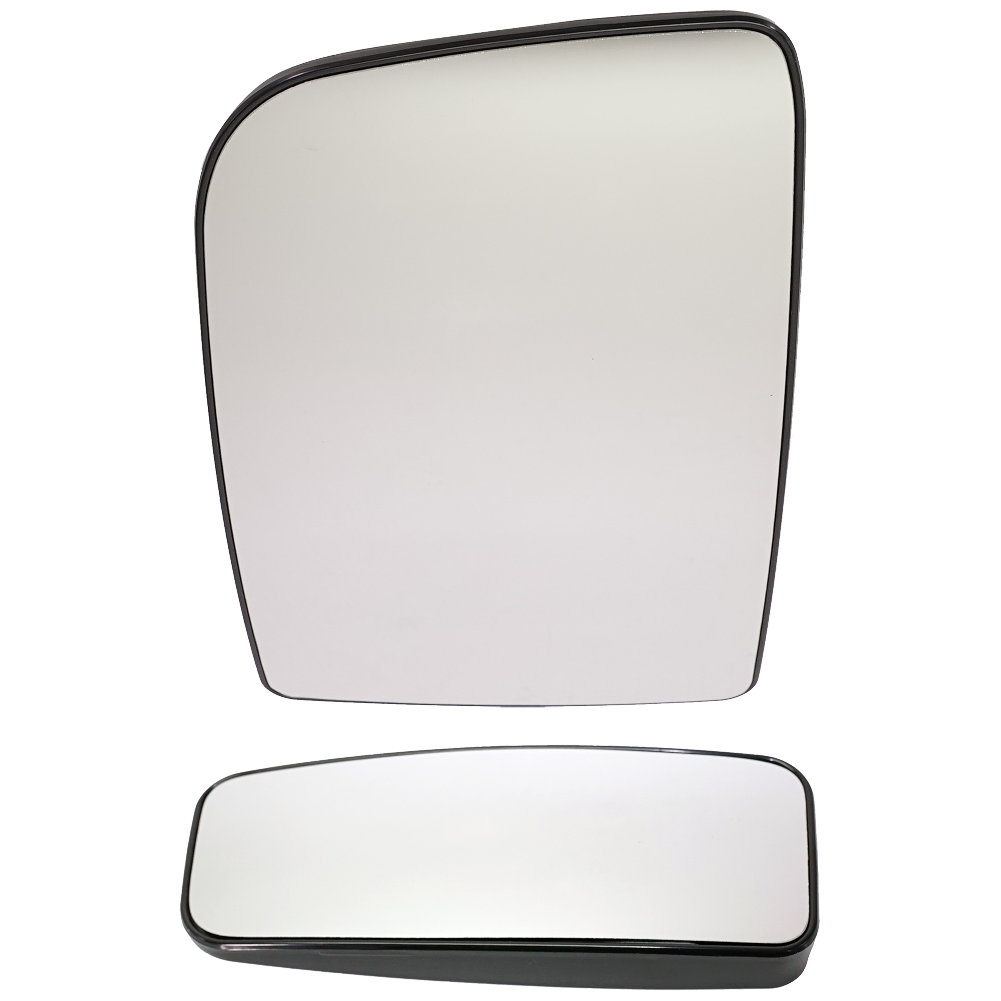 AM MERCEDES BENZ SPRINTER 2500 SPRINTER 3500-10-18 MIRROR GLASS LH Upper and Lower Heated Upper?Glass Non Heated?Lower?Glass Non Towing w Backing Plate SKU SET MZ02GL 2 Partslink MB1324110 MB1324116 OEM 0028113933-0028115033