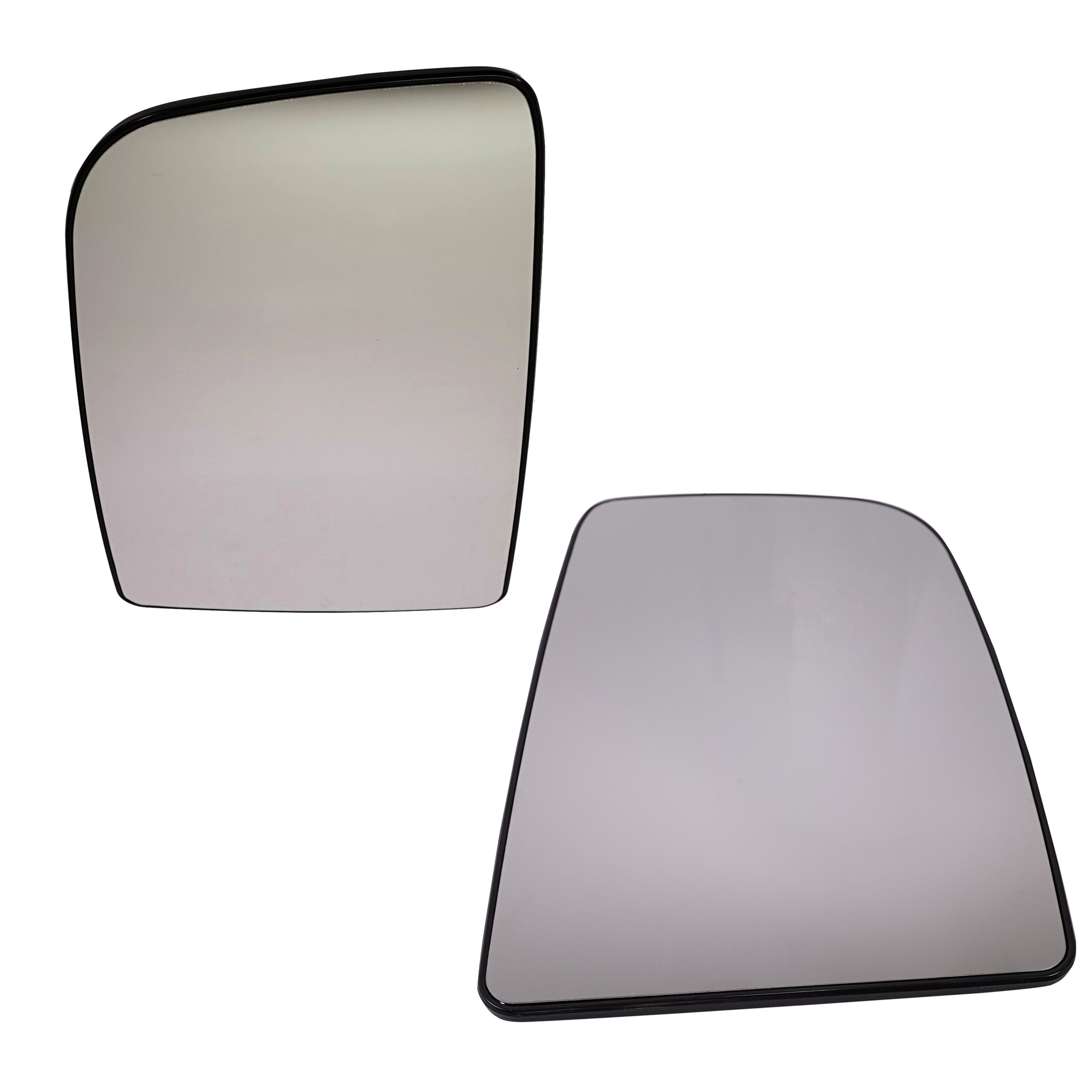 AM MERCEDES BENZ SPRINTER 10-22 MIRROR GLASS RH AND LH Upper Heated Non Towing w Backing Plate SKU SET MZ02GR Partslink MB1325116 MB1324116 OEM 0028115133-0028115033